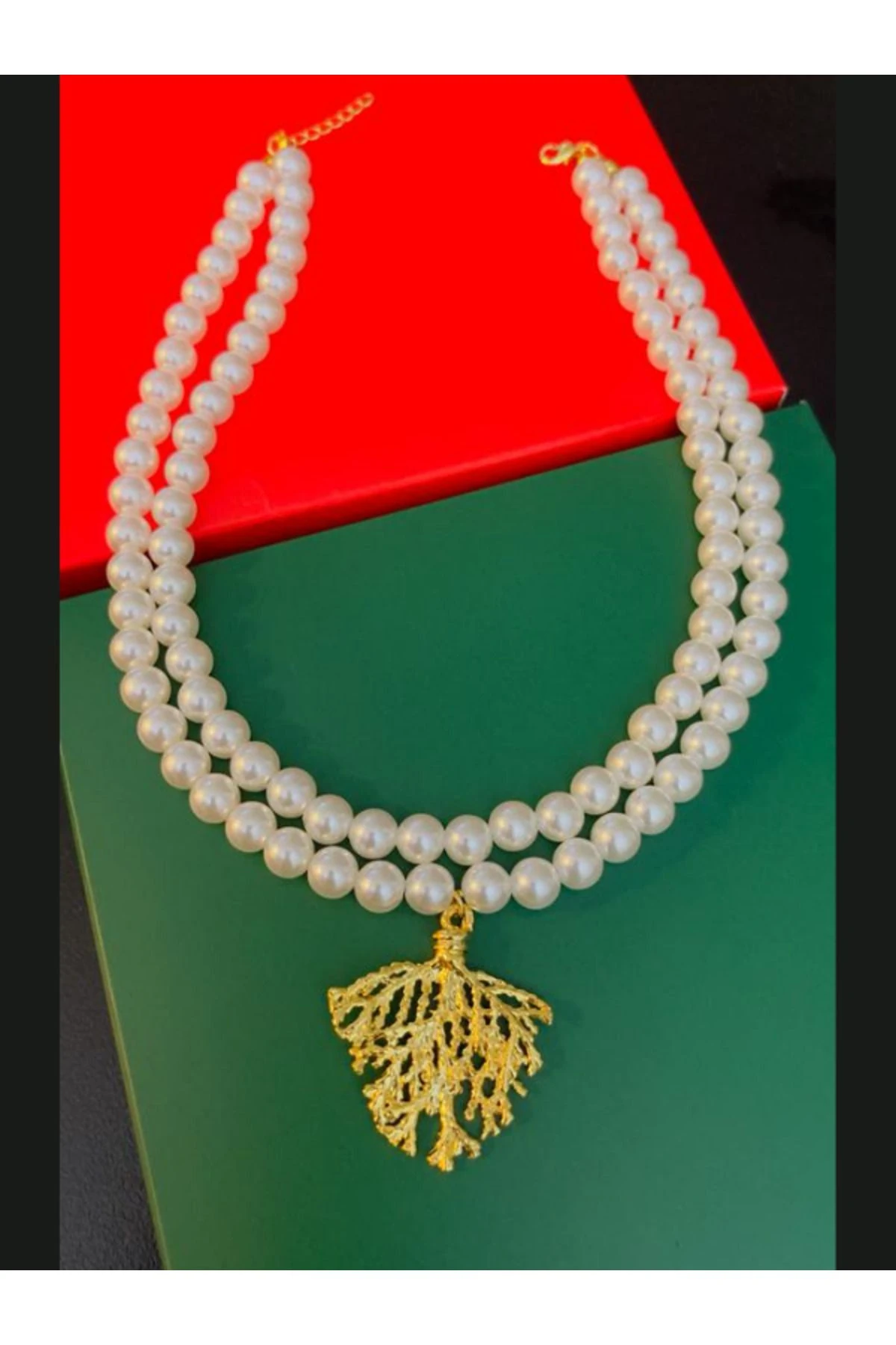 İnci Kolye - Altın Kaplama İnci Kolye - Choker İnci Kolye - İnci Gerdanlık