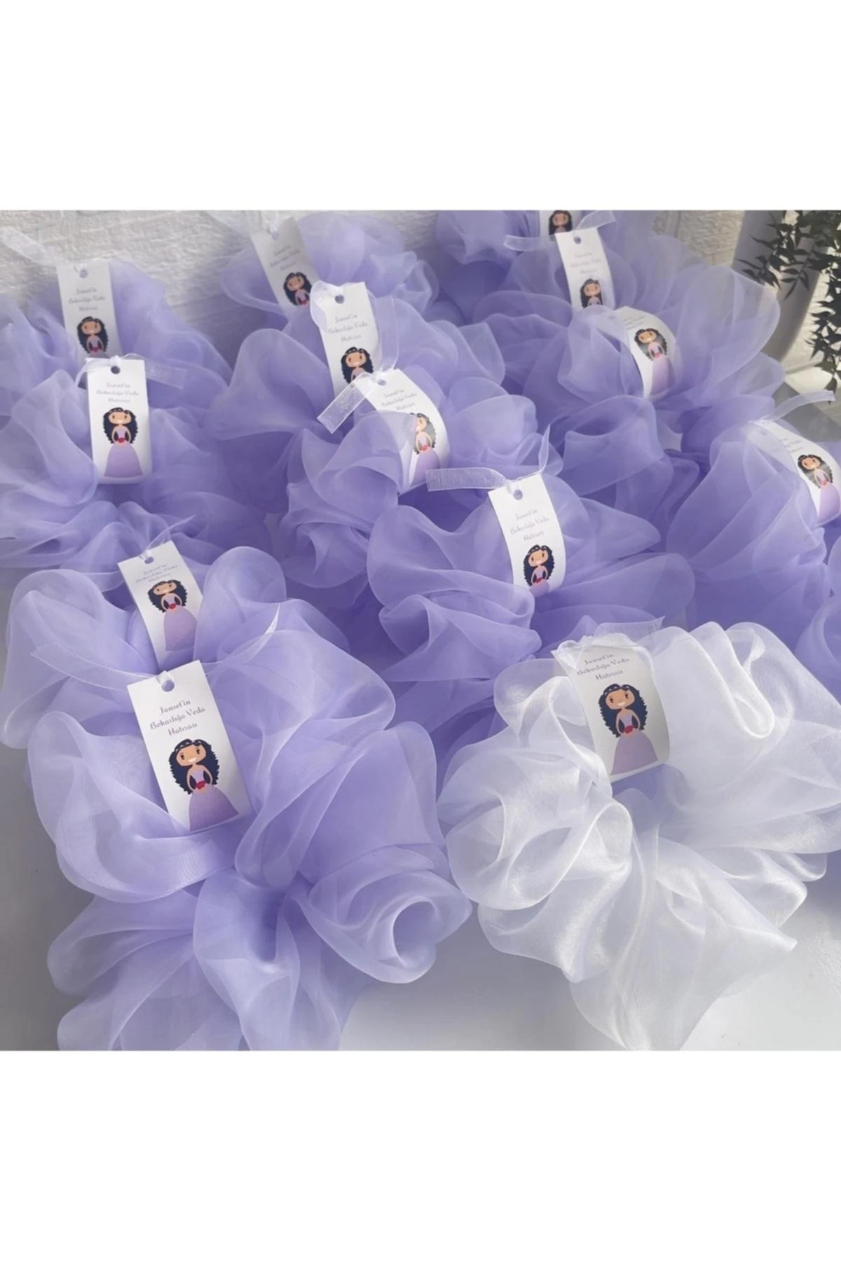 Xl Organze Lastikli Toka Bekarlığa Veda Kına Gecesi Düğün Nedime Hediyesi / 25'li