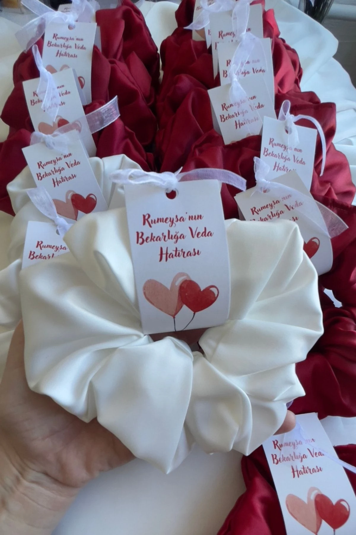 Büyük Boy Saten Lastikli Simit Toka Bekarlığa Veda Kına Gecesi Düğün Nedime Hediyesi / 25li