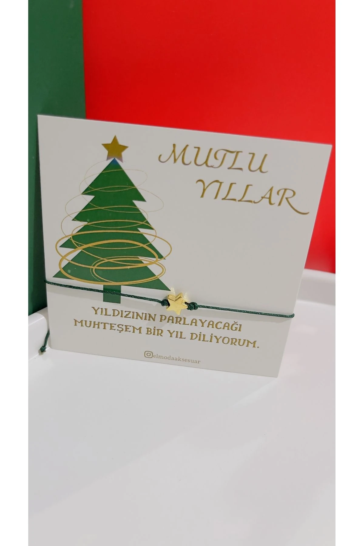 Yeni Yıl Yıldız Şans Bilekliği - Yeni Yılda Yıldızın Parlasın - Yılbaşı Hediyesi