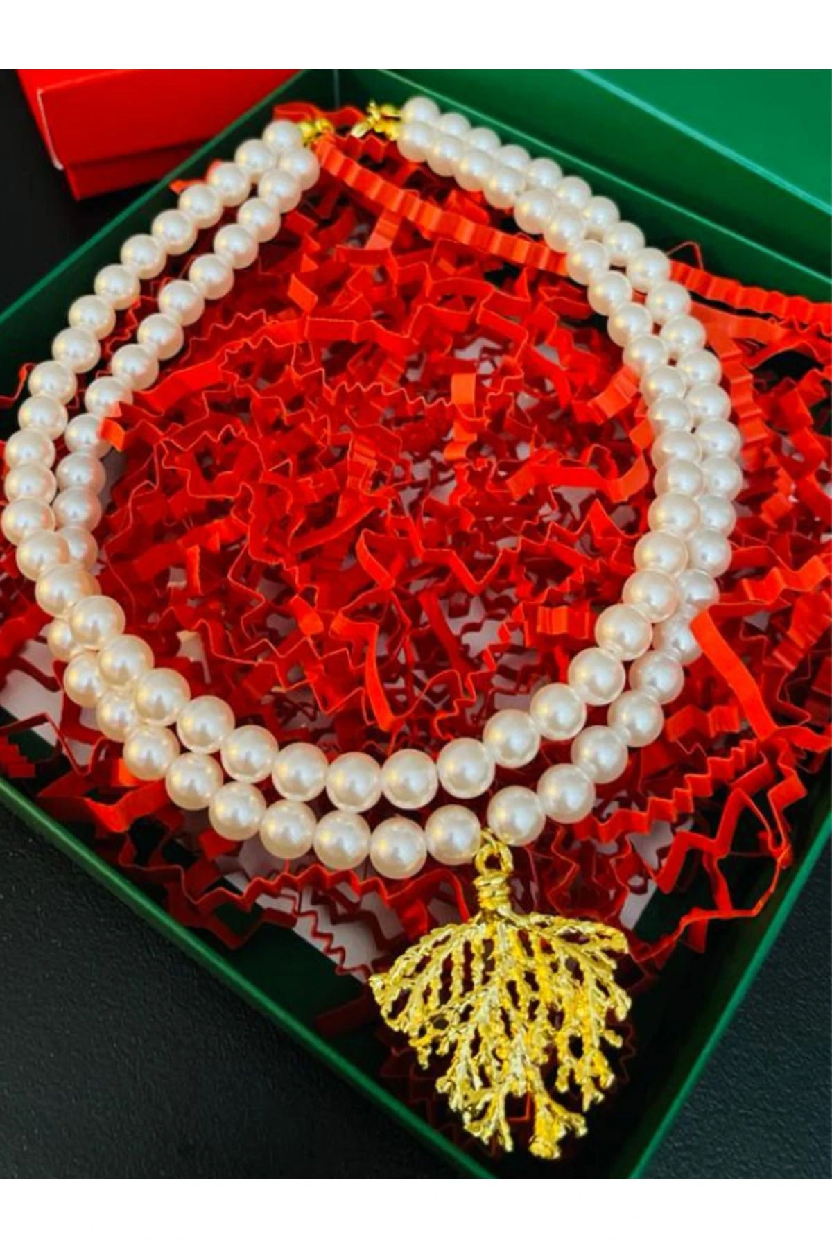 İnci Kolye - Altın Kaplama İnci Kolye - Choker İnci Kolye - İnci Gerdanlık