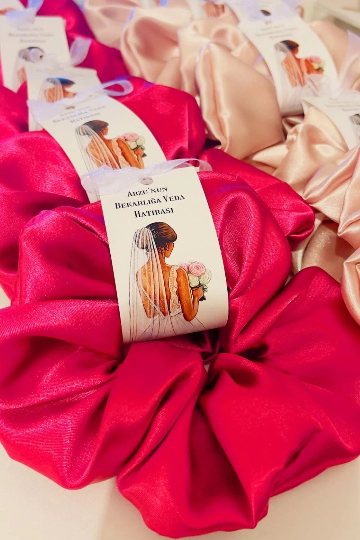 Büyük Boy Saten Lastikli Simit Toka Bekarlığa Veda Kına Gecesi Düğün Nedime Hediyesi / 25li