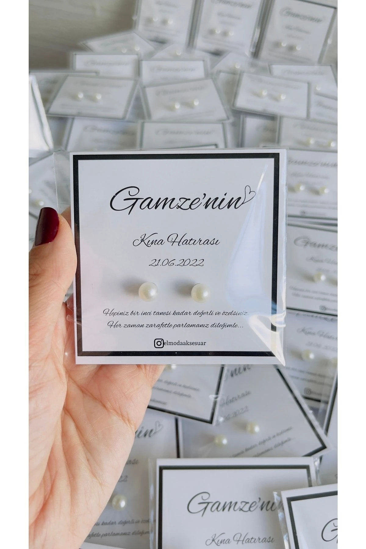 Inci Küpe-nedime Küpesi Bekarlığa Veda Kına Gecesi Düğün Nedime Hediyesi / 25’li