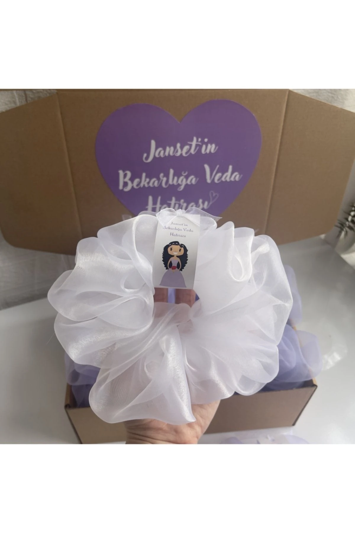 Xl Organze Lastikli Toka Bekarlığa Veda Kına Gecesi Düğün Nedime Hediyesi / 25'li