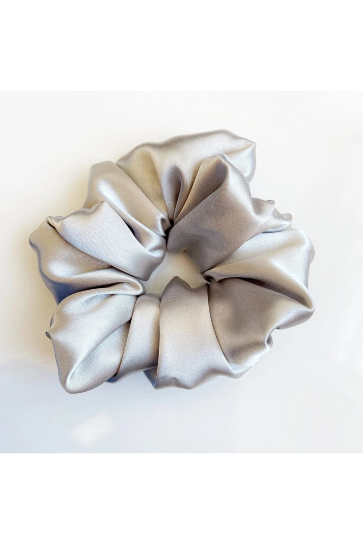 Saten Lastikli Toka / 3’lü Set / Pembe-gri-patlıcan Moru