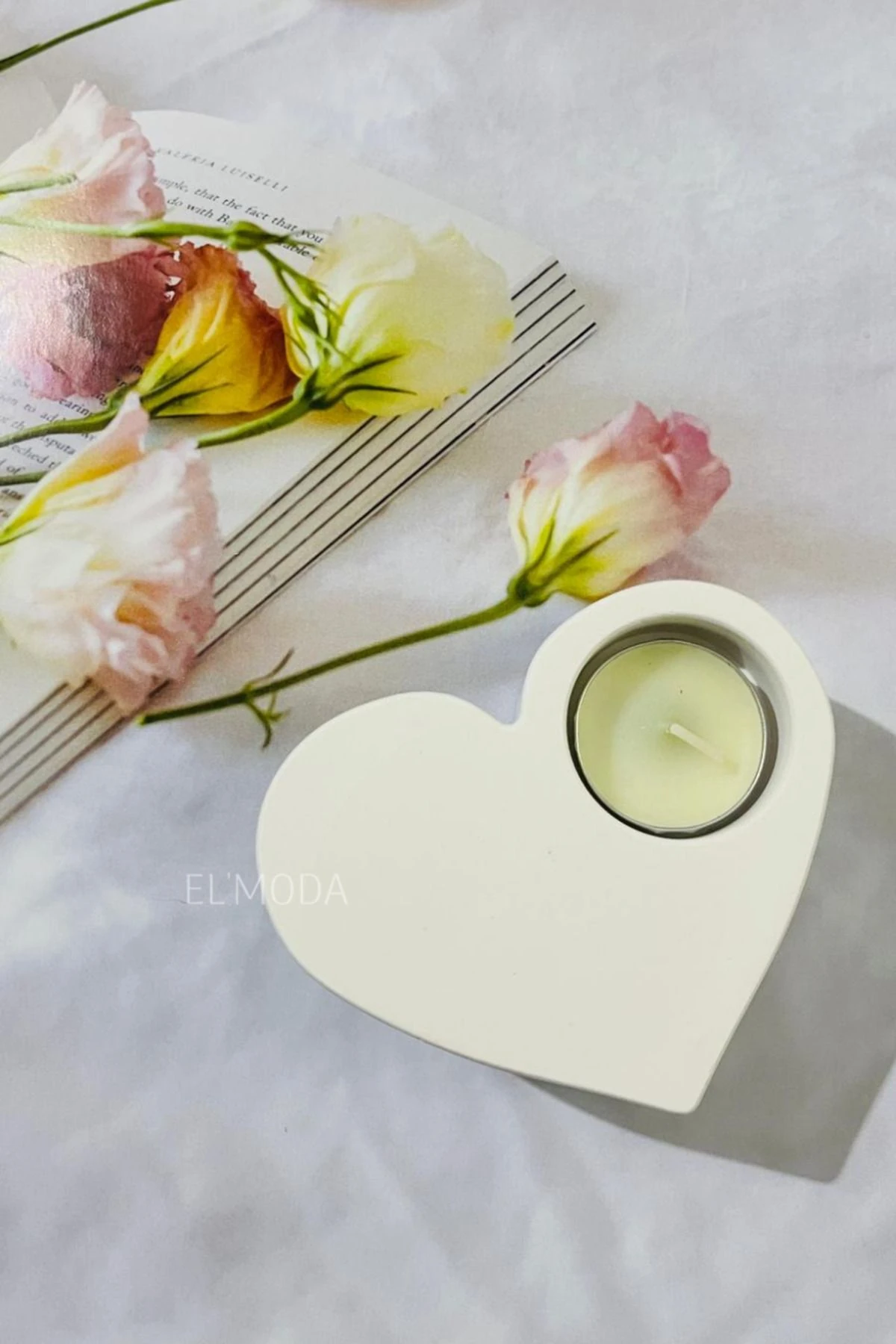 Kalp Dekoratif Mumluk, Romantik Kalp Mumluk, Tealight Kalp Mumluk, Hediyelik Dekoratif Mumluk