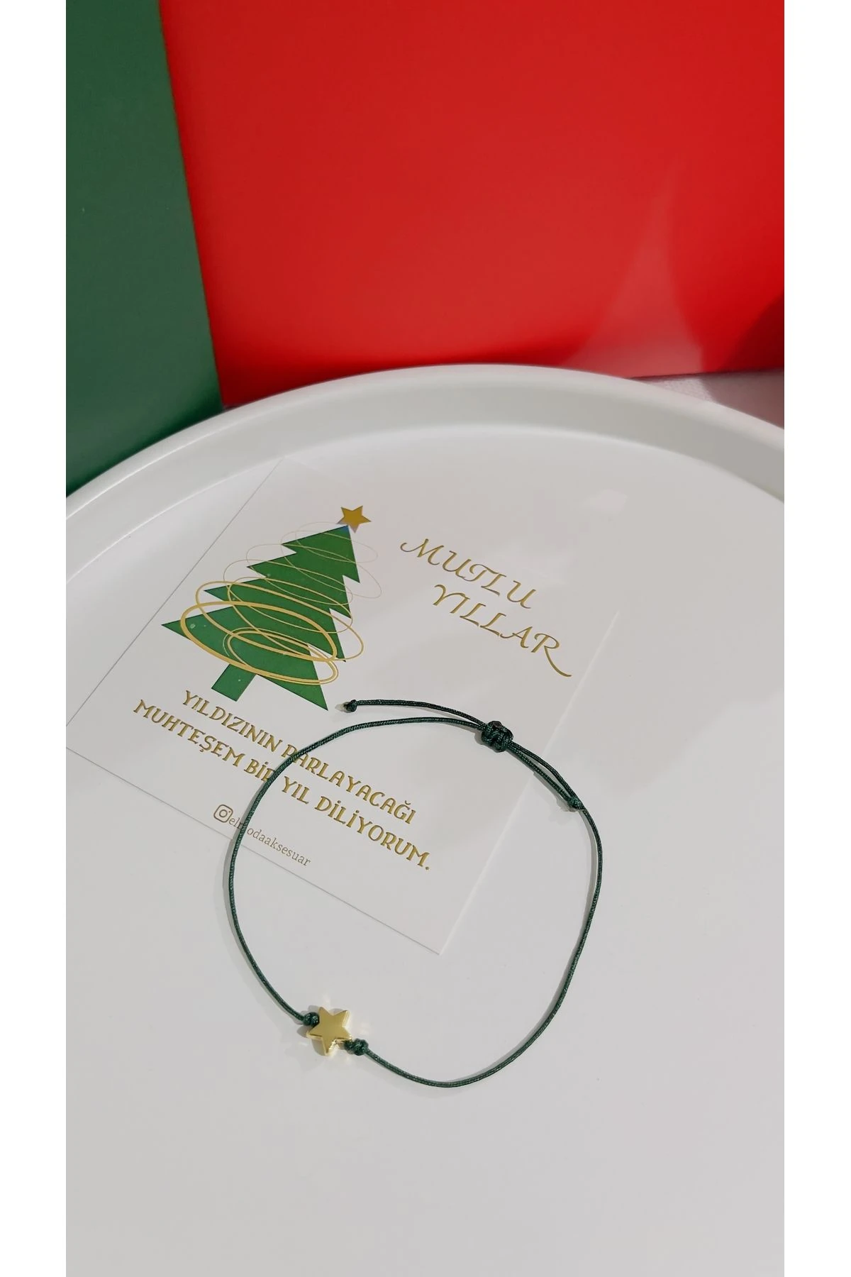 Yeni Yıl Yıldız Şans Bilekliği - Yeni Yılda Yıldızın Parlasın - Yılbaşı Hediyesi