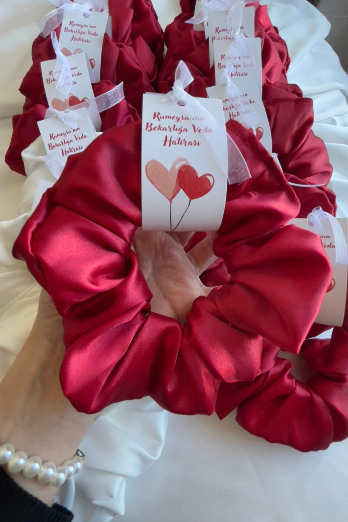 Büyük Boy Saten Lastikli Simit Toka Bekarlığa Veda Kına Gecesi Düğün Nedime Hediyesi / 25li