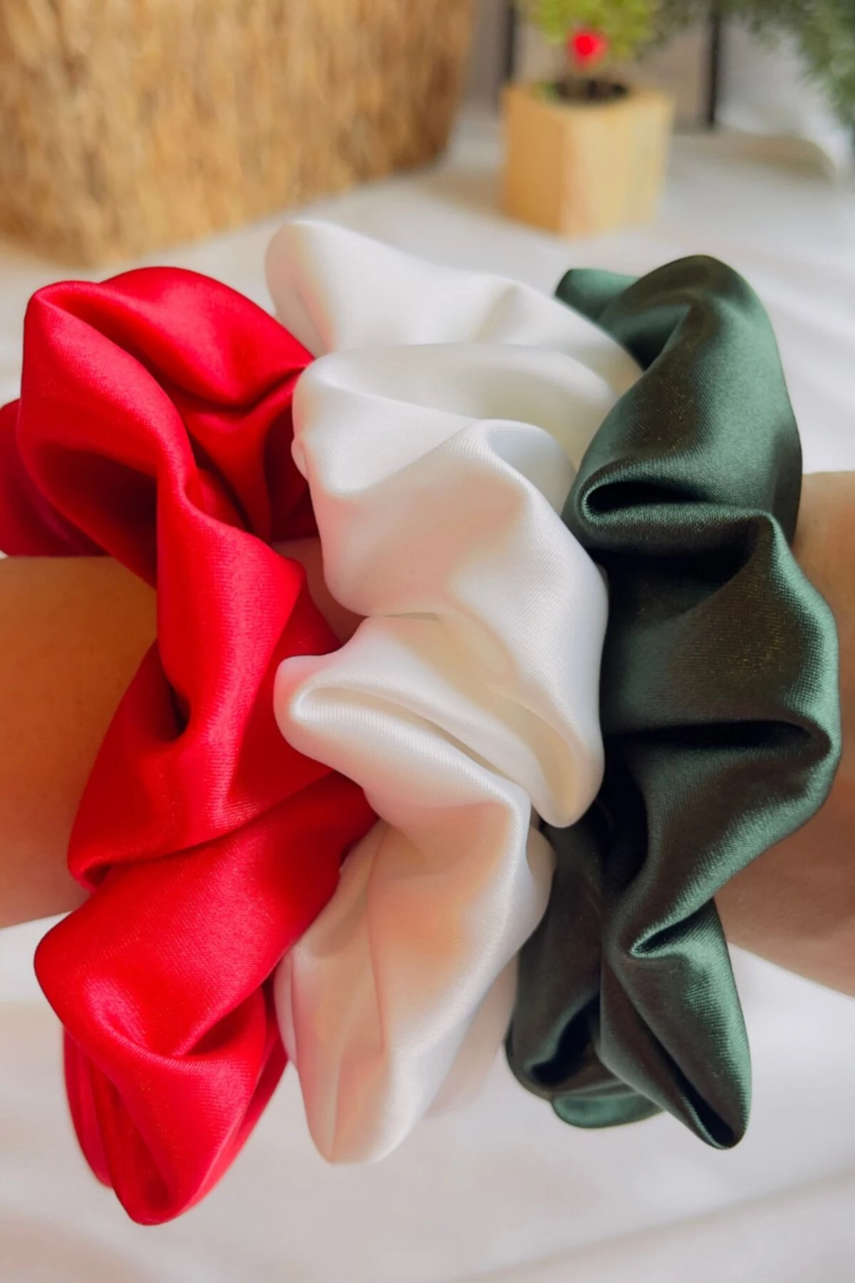 3'lü Saten Simit Toka