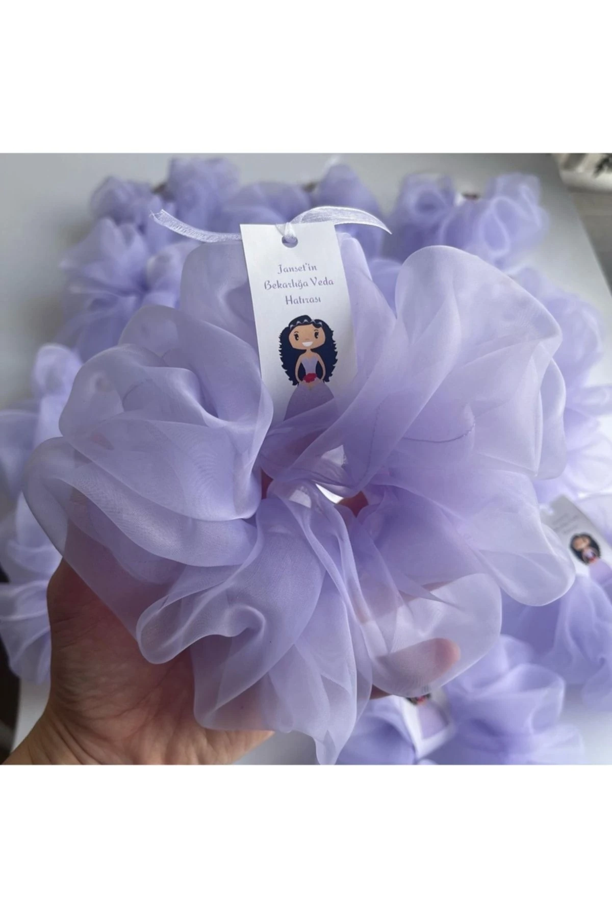 Xl Organze Lastikli Toka Bekarlığa Veda Kına Gecesi Düğün Nedime Hediyesi / 25'li