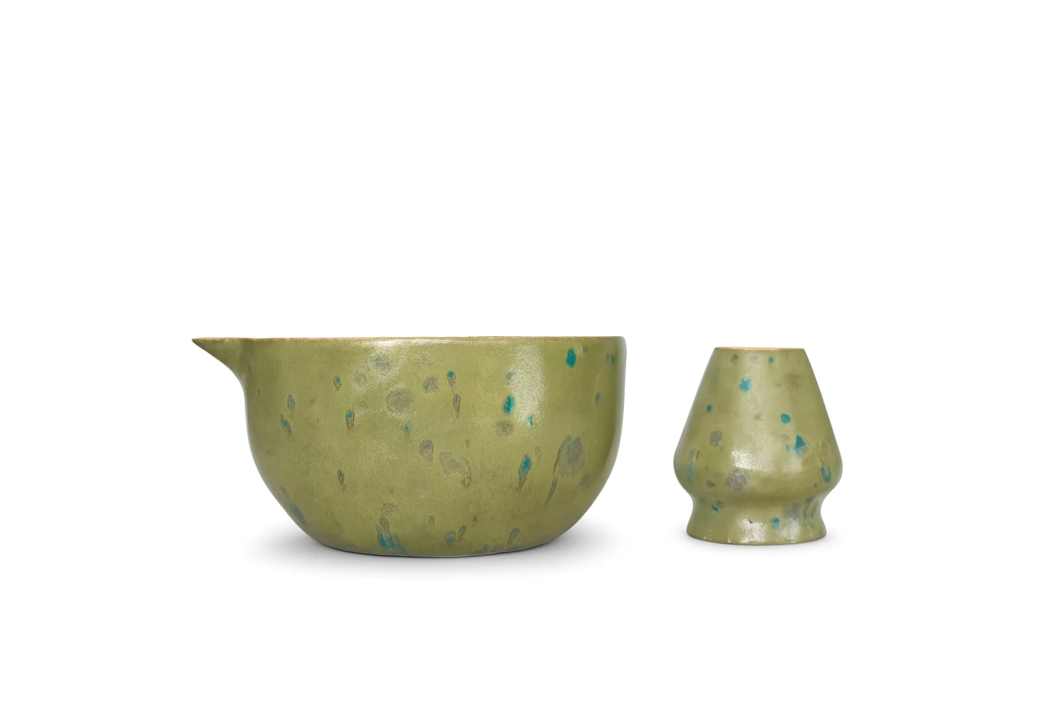 Matcha Kasesi & Whisk Tutucu - Yeşil