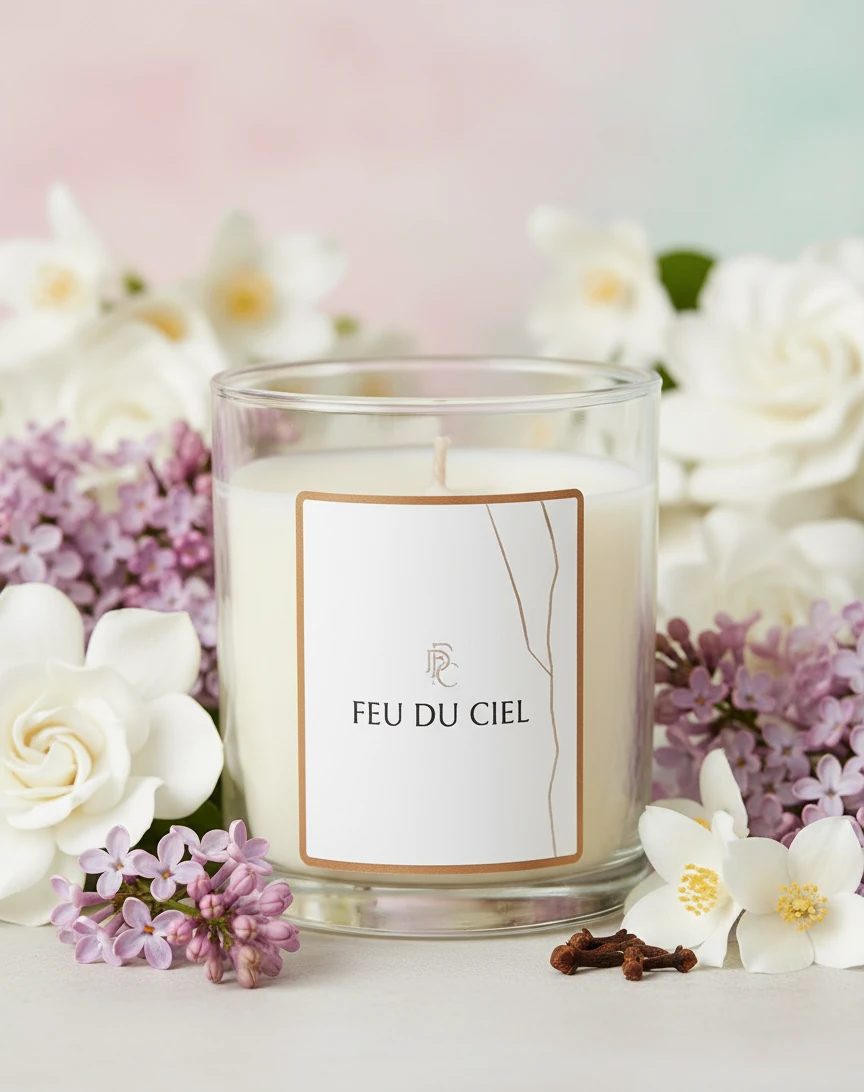 Floral & Fresh Pure Gardenia Leylak ve Yasemin Kokulu Mum 150 gr