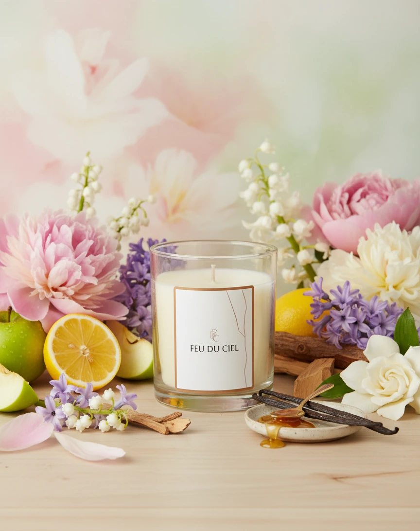 Floral & Fresh Pure Peony & Musk Şakayık Ve Misk Kokulu Mum 150 gr