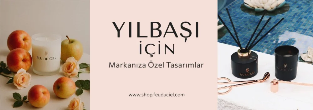 Yılbaşı için markanıza özel tasarım ürünler FEU DU CIEL'de. Hemen bizimle iletişime geçin.