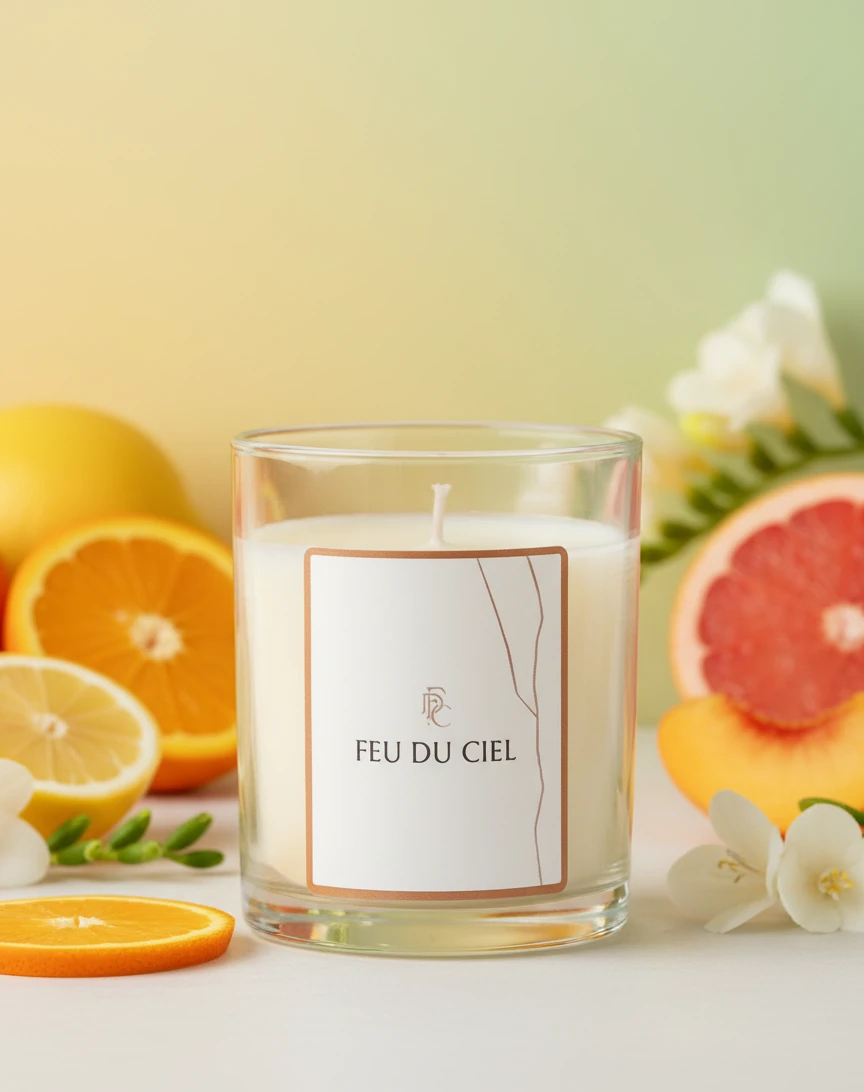 Floral & Fresh Pure Freesia Blossom Mandalina Portakal Limon Kokulu Mum 150 gr