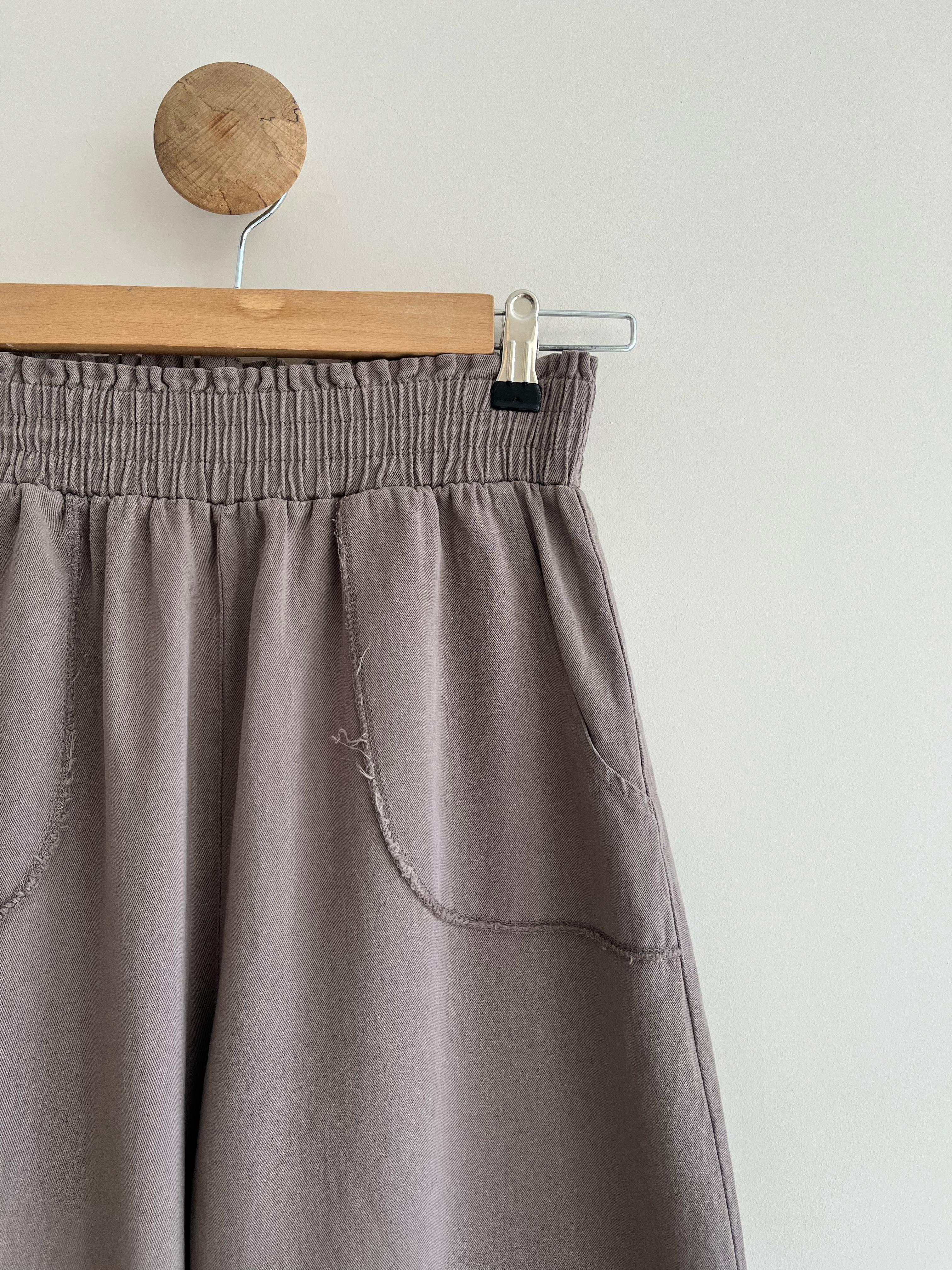 Pamuklu Gabardin İspanyol Paça Pant