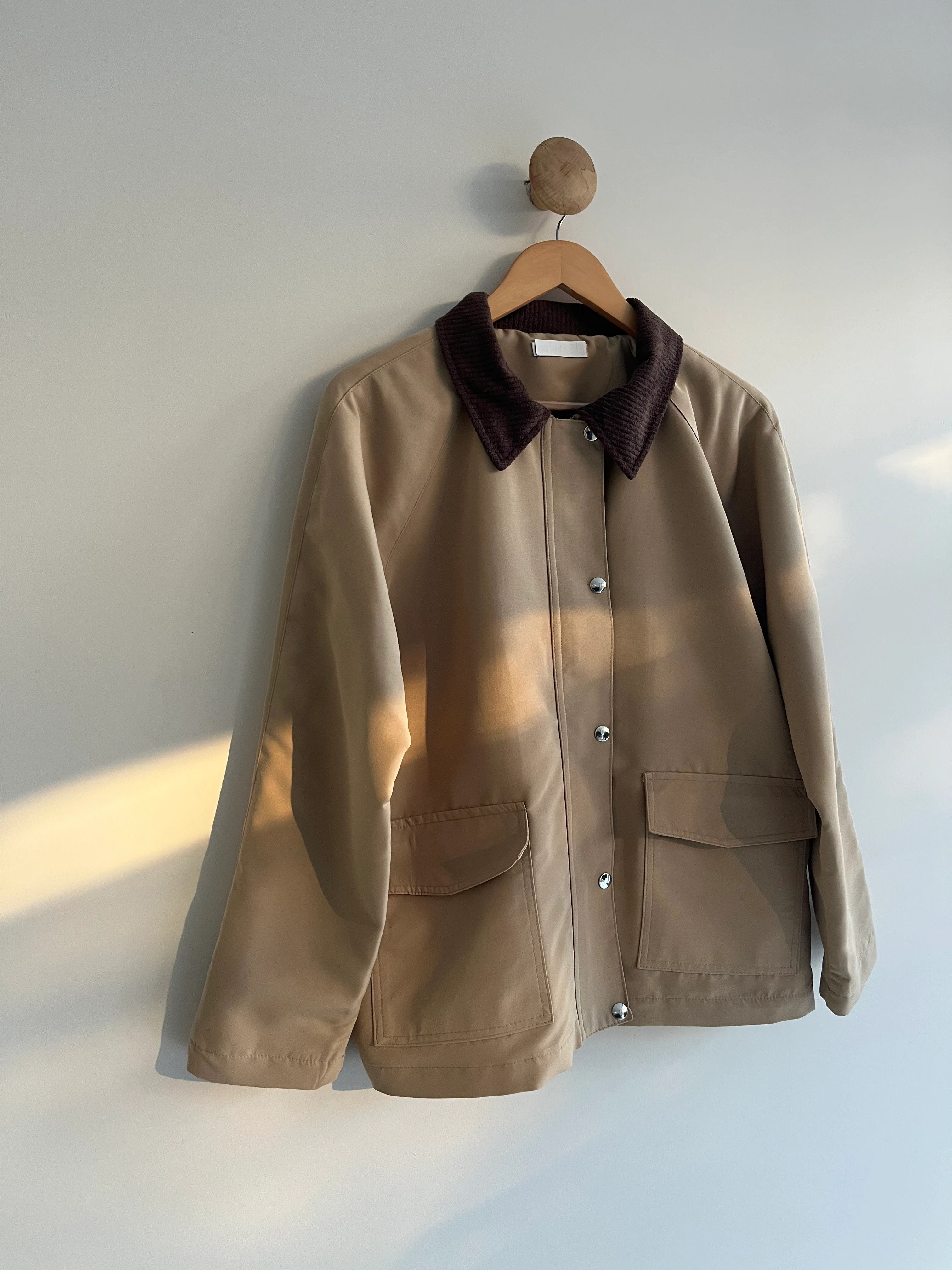 Kadife Yakalı Astarlı Ceket