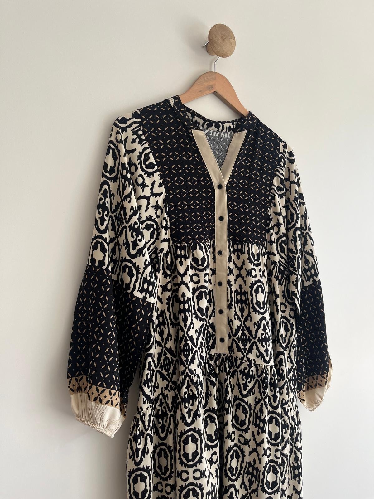 Authentic Patterned Viscose Dress 