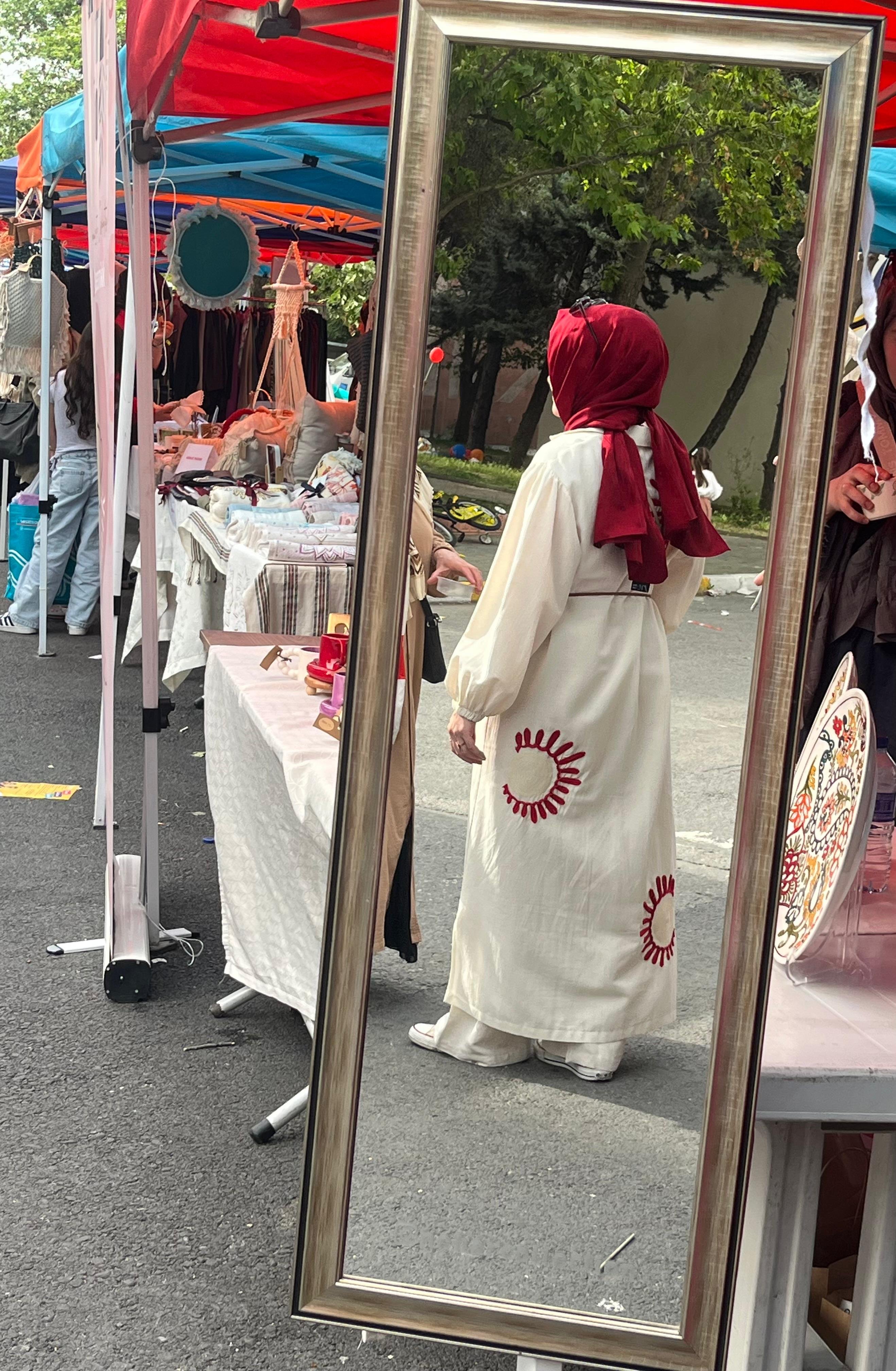 Nakışlı Keten Kimono
