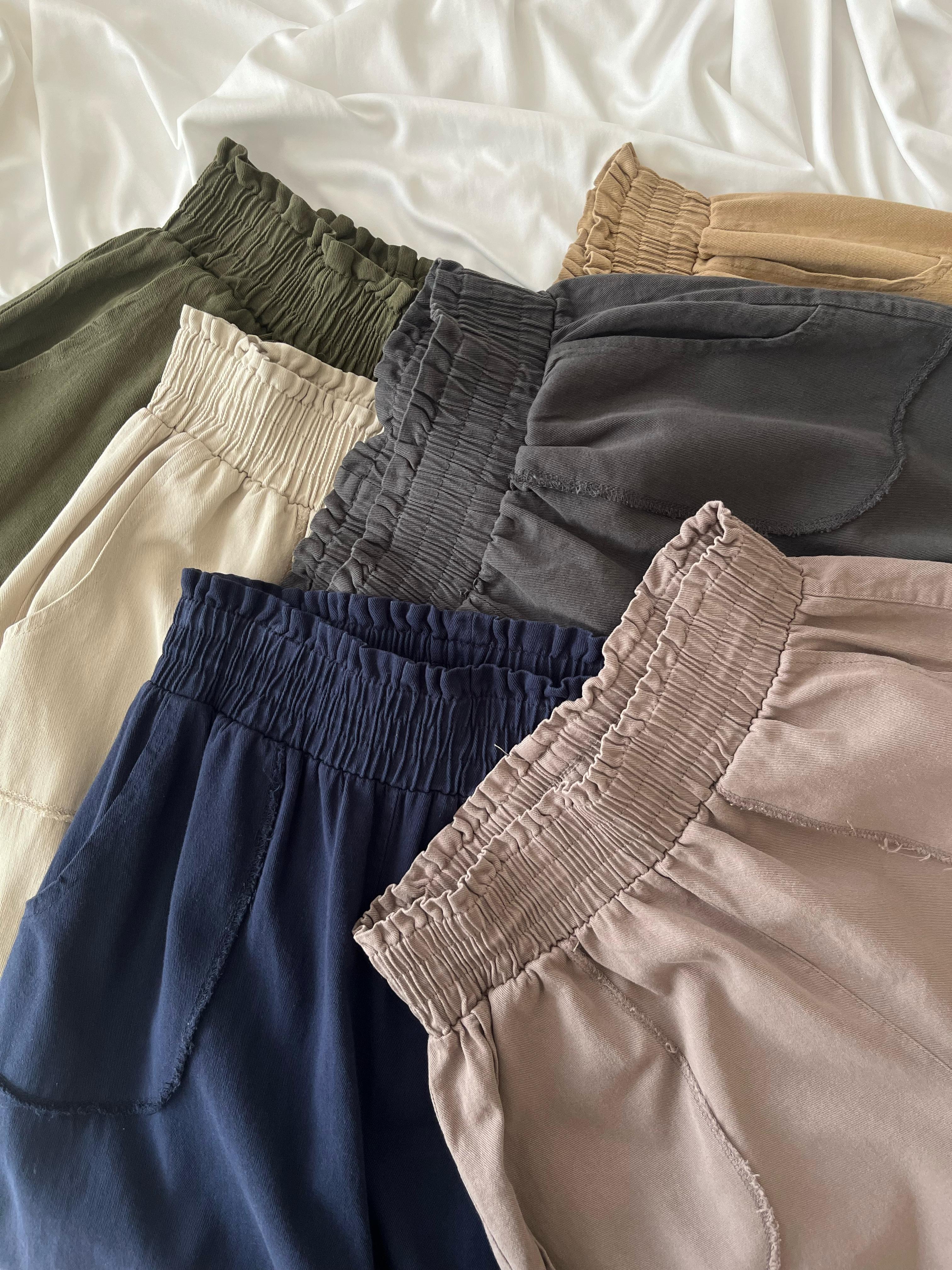 Pamuklu Gabardin İspanyol Paça Pant