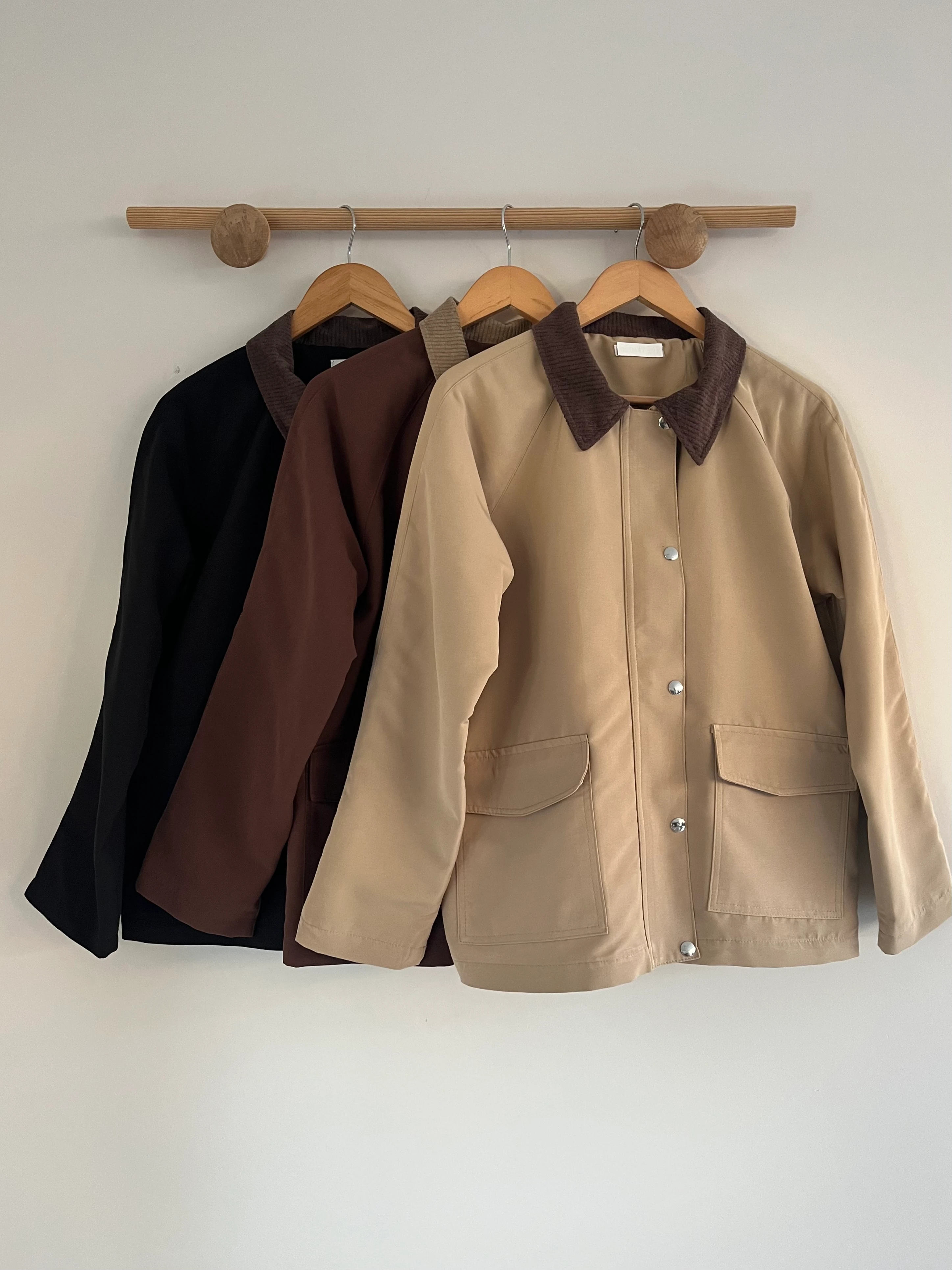 Kadife Yakalı Astarlı Ceket