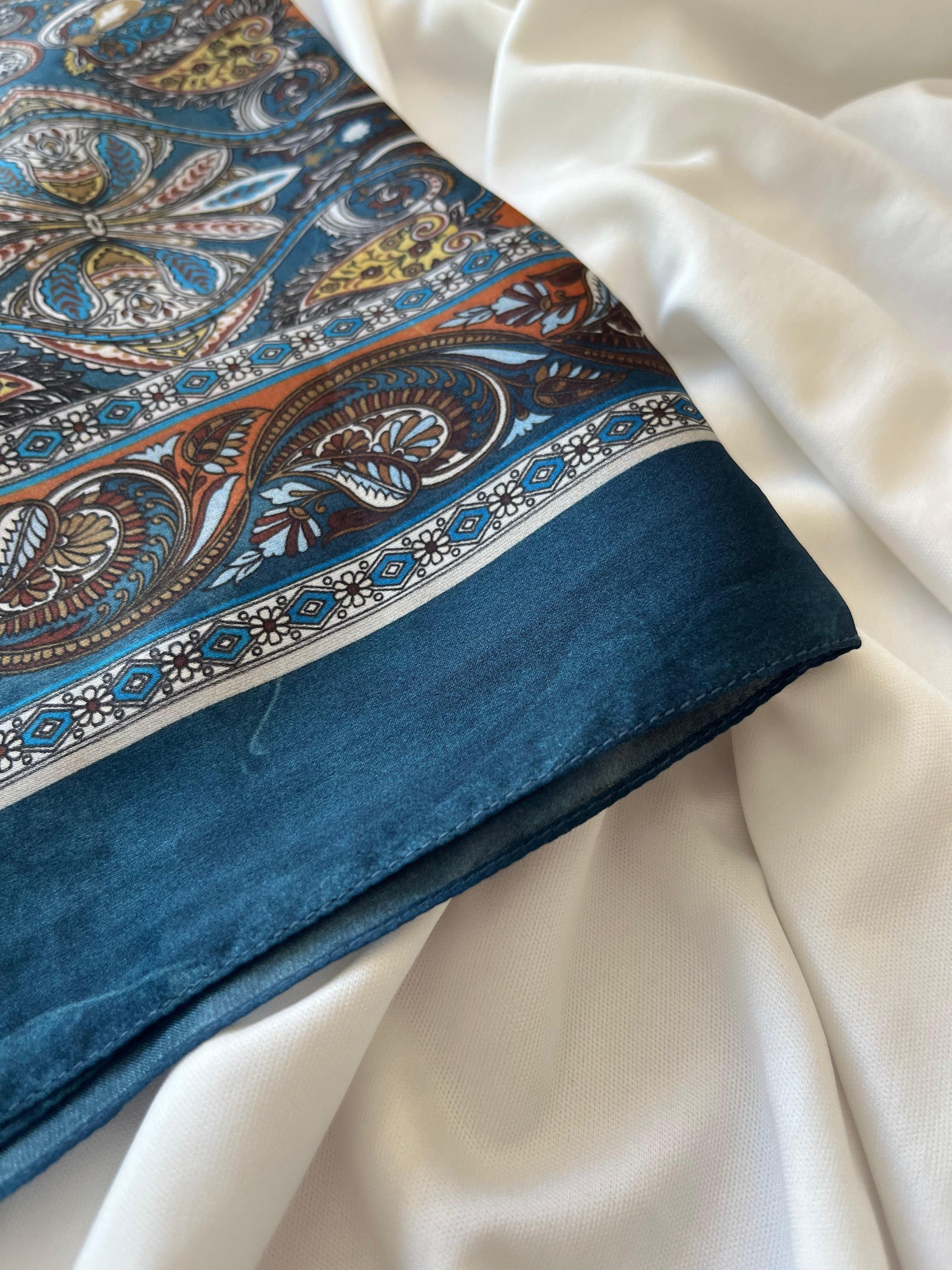 Patterned Indian Silk Shawl