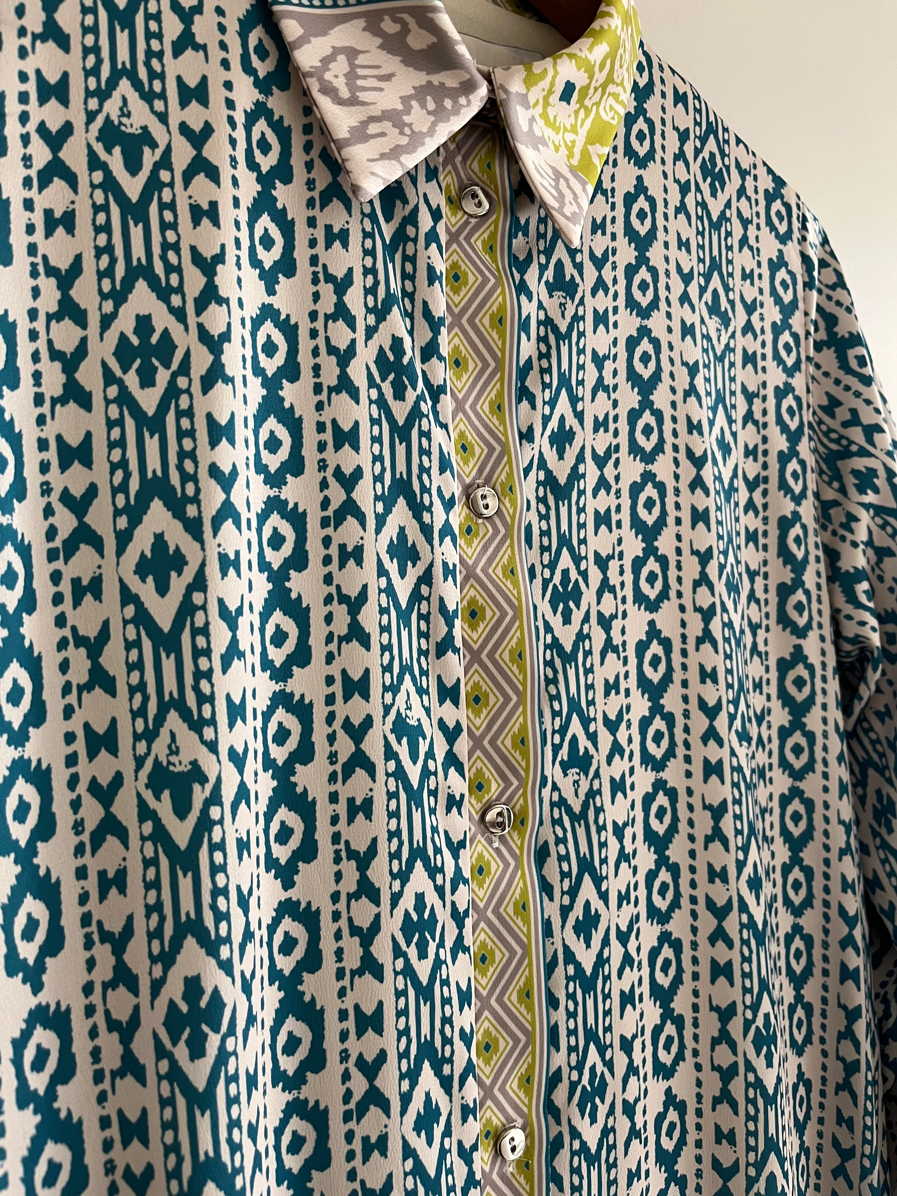 Tanya Saten Desenli Elbise