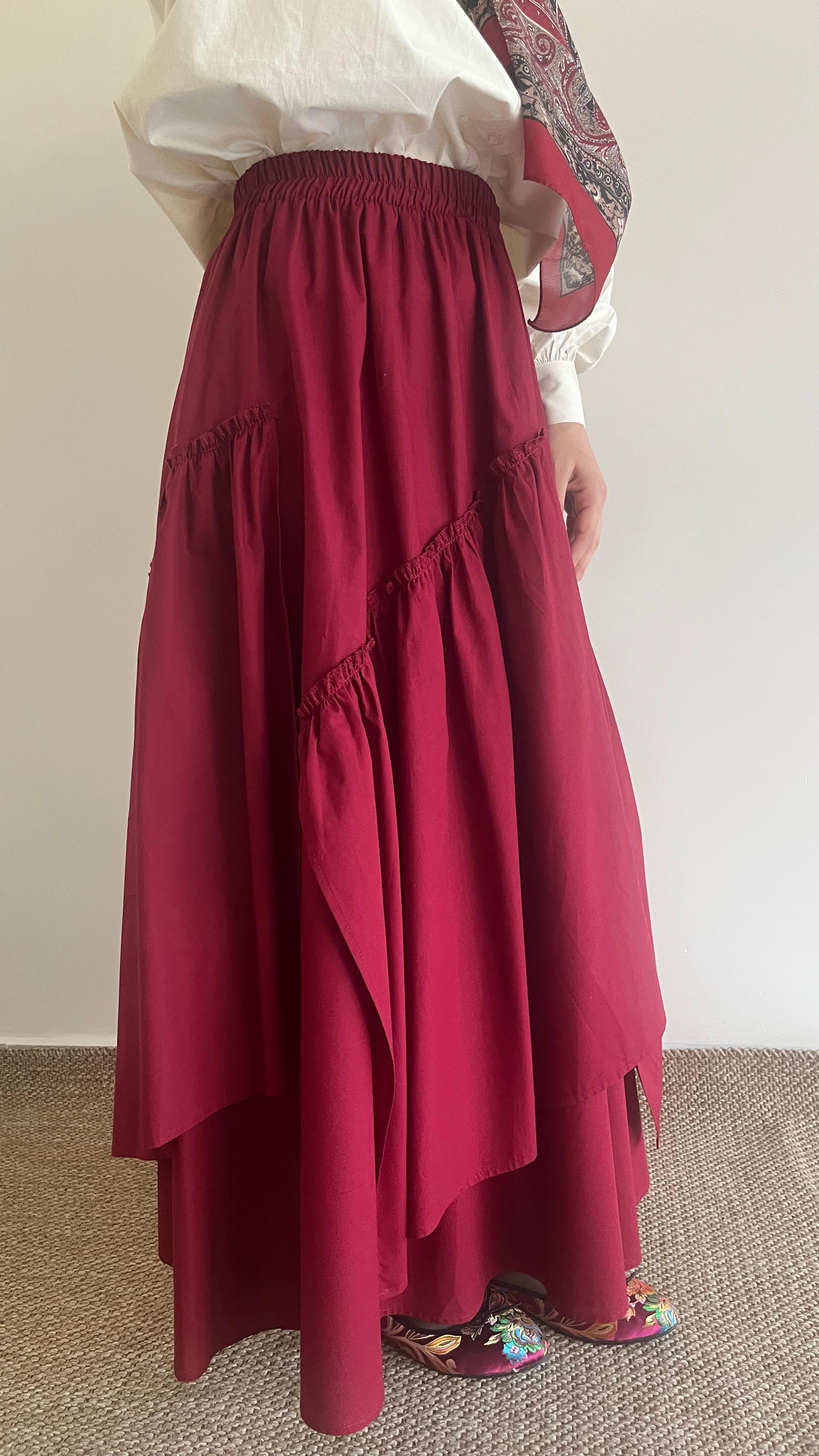 Sare Bohem Pamuklu Etek