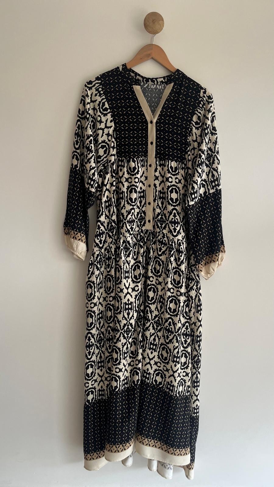 Authentic Patterned Viscose Dress 