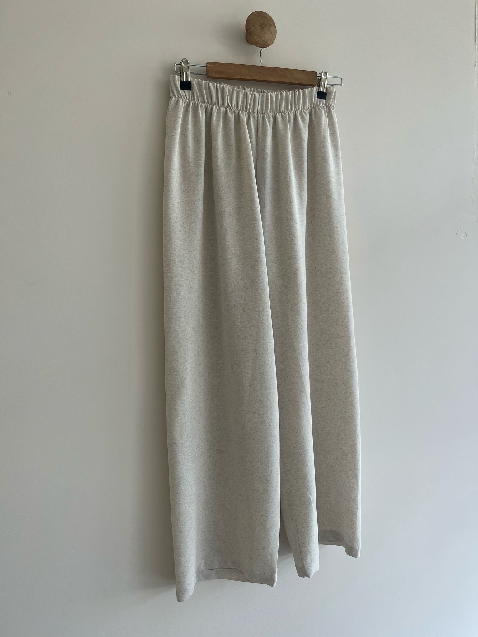 Wide Leg Linen Trousers