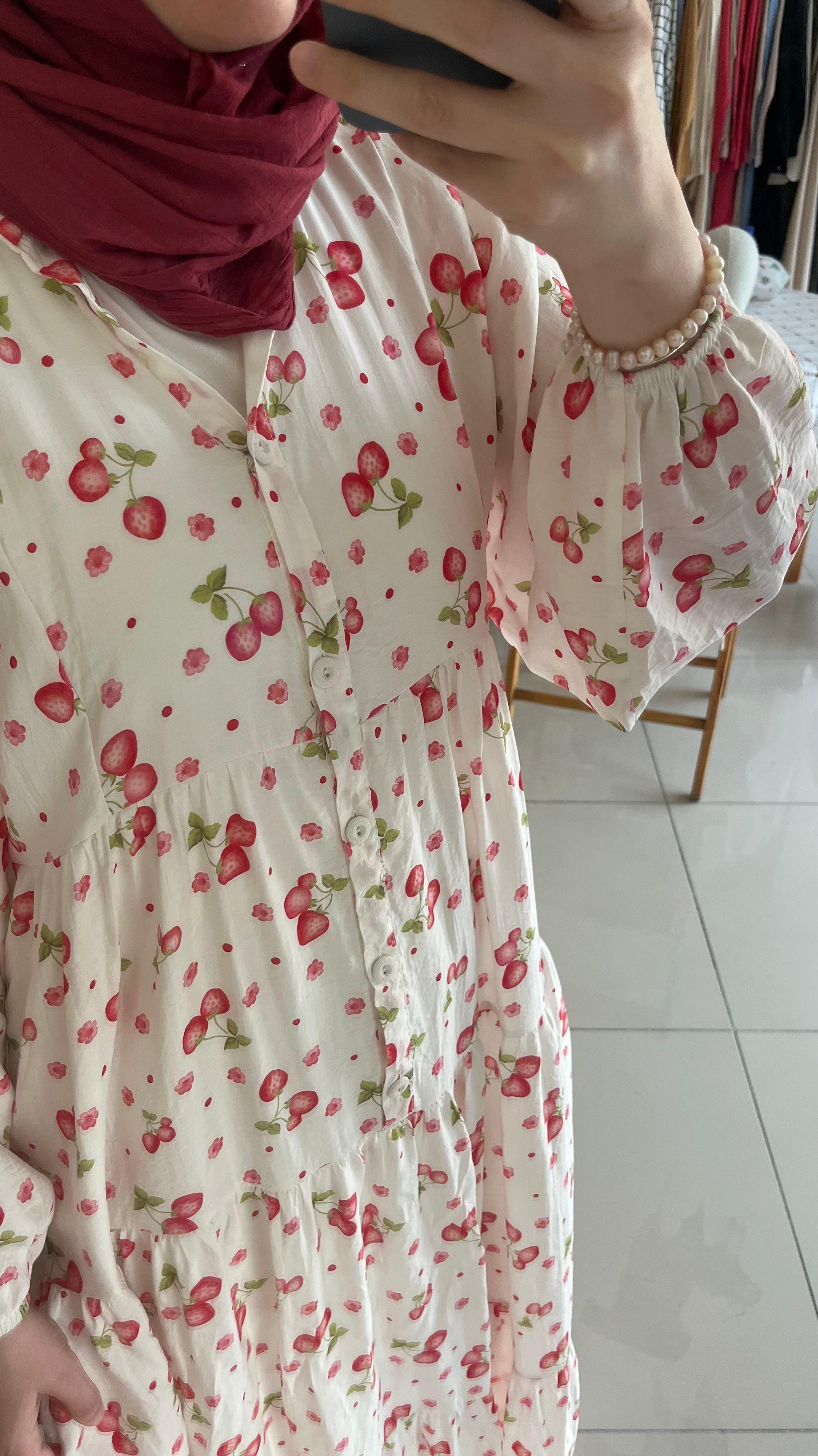 Strawberry Patterned Dress