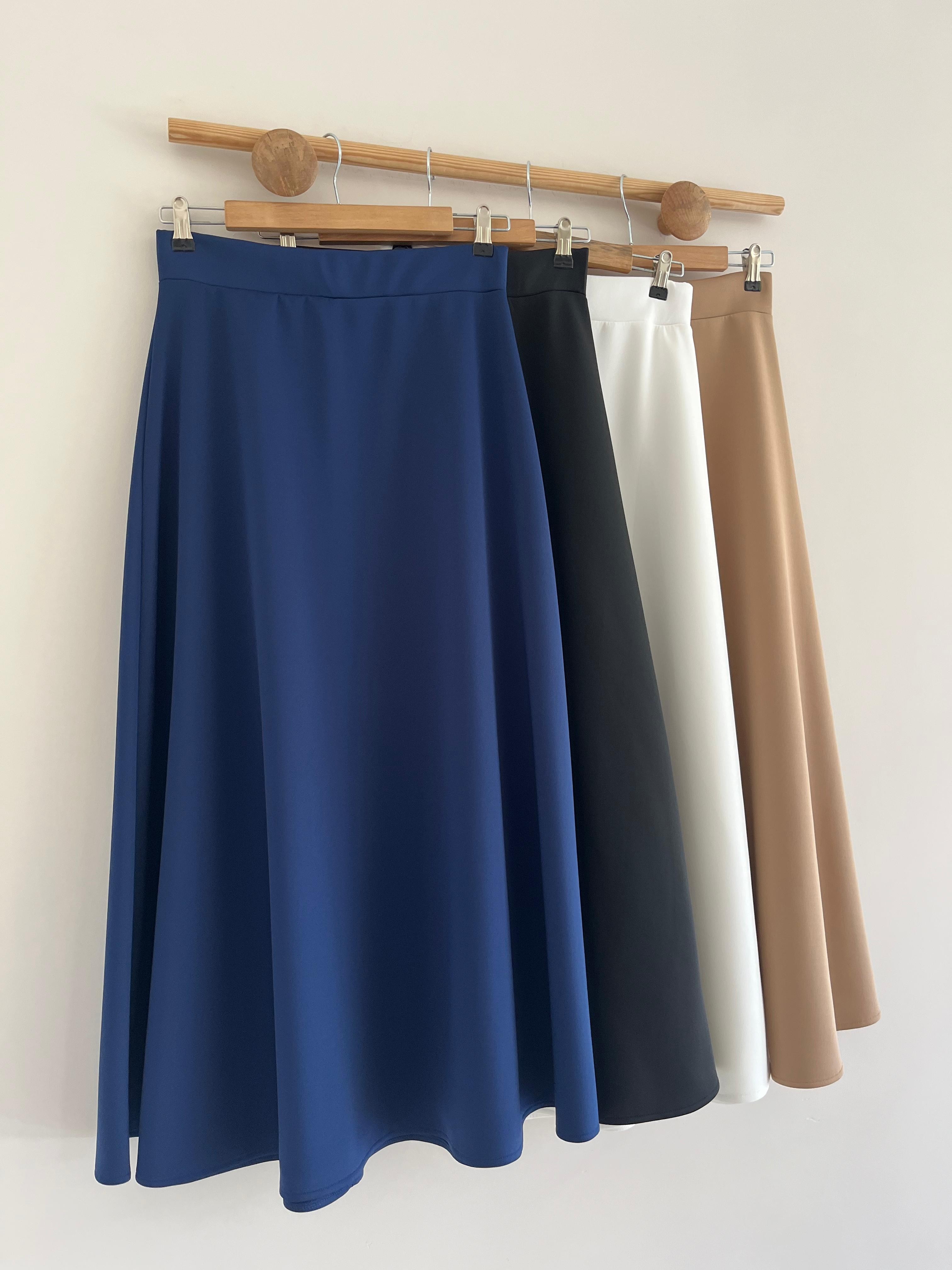 Scuba Flared Skirt 