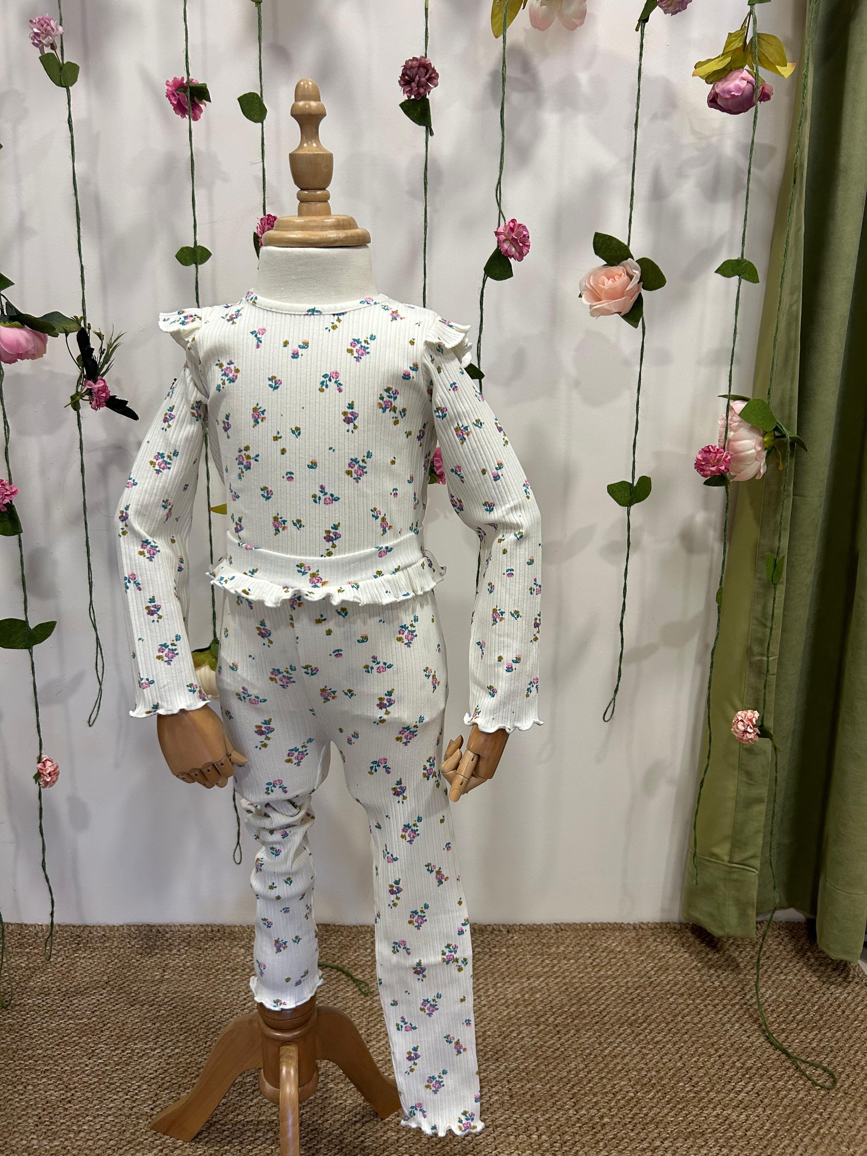 Floral Combed Cotton Suit