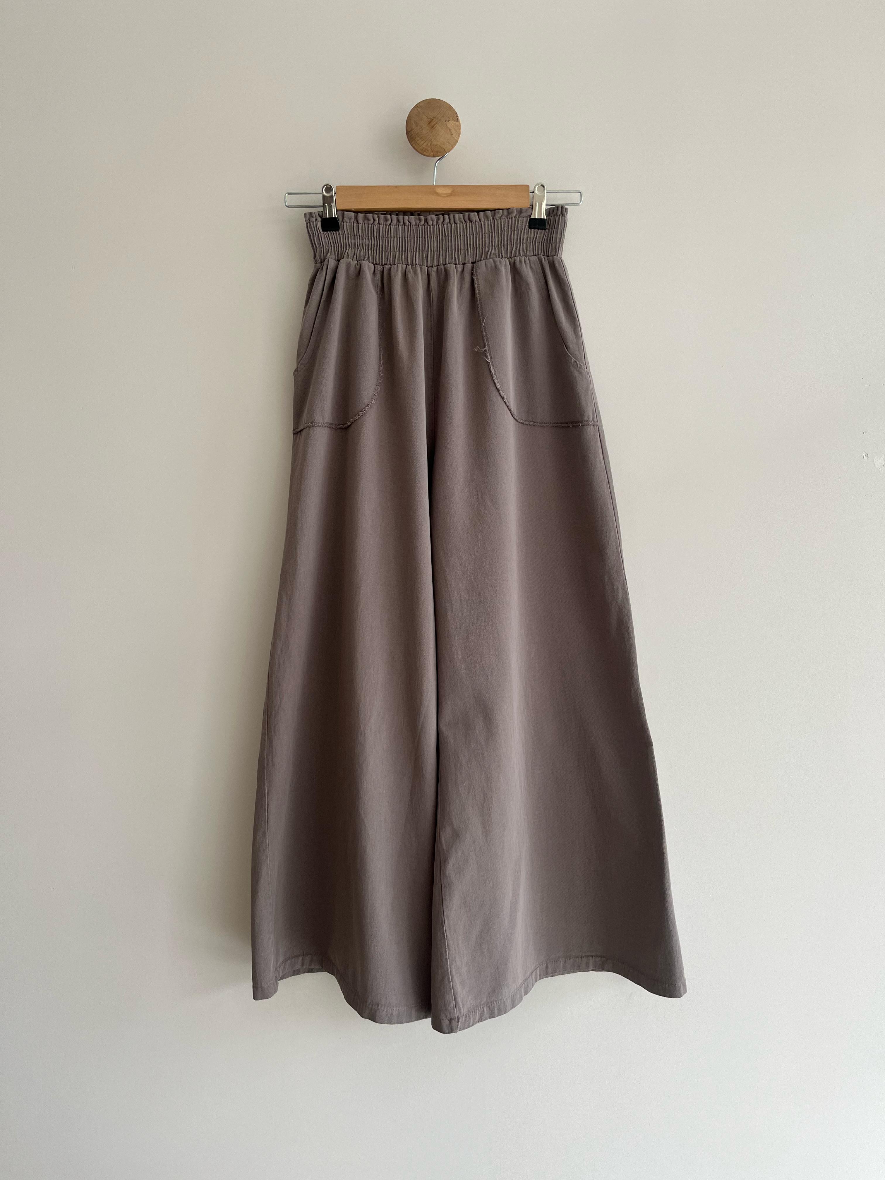 Pamuklu Gabardin İspanyol Paça Pant