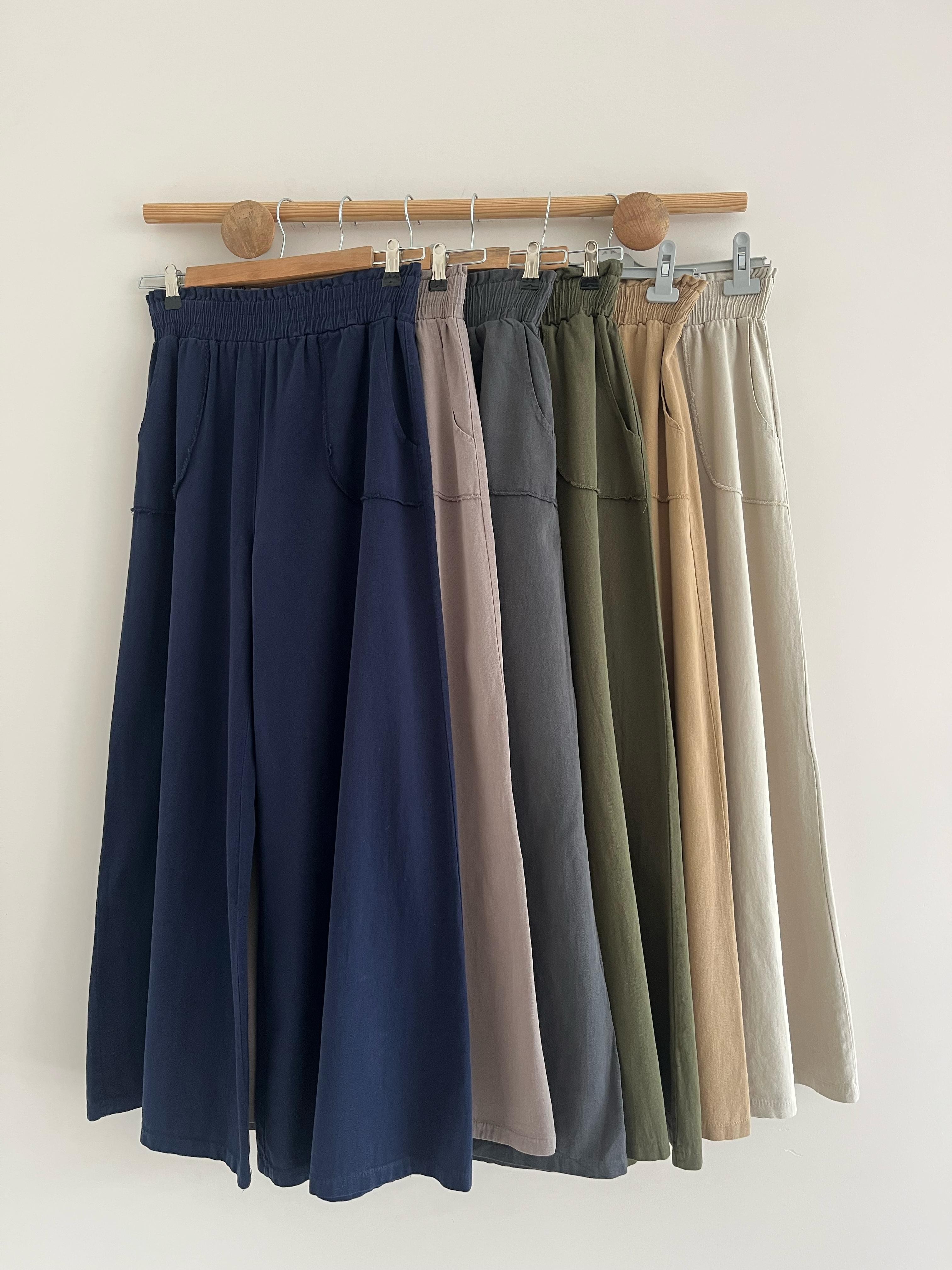 Pamuklu Gabardin İspanyol Paça Pant