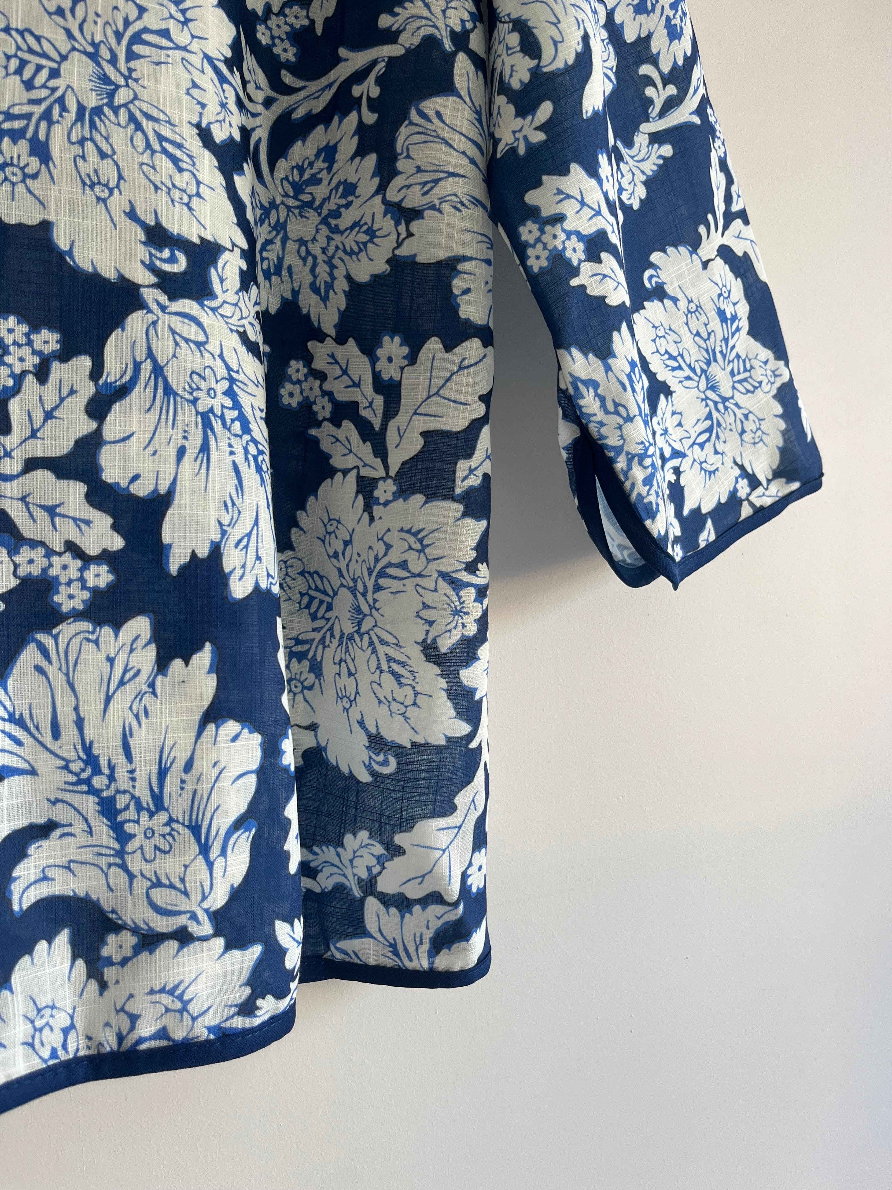 Patterned Linen Kimono