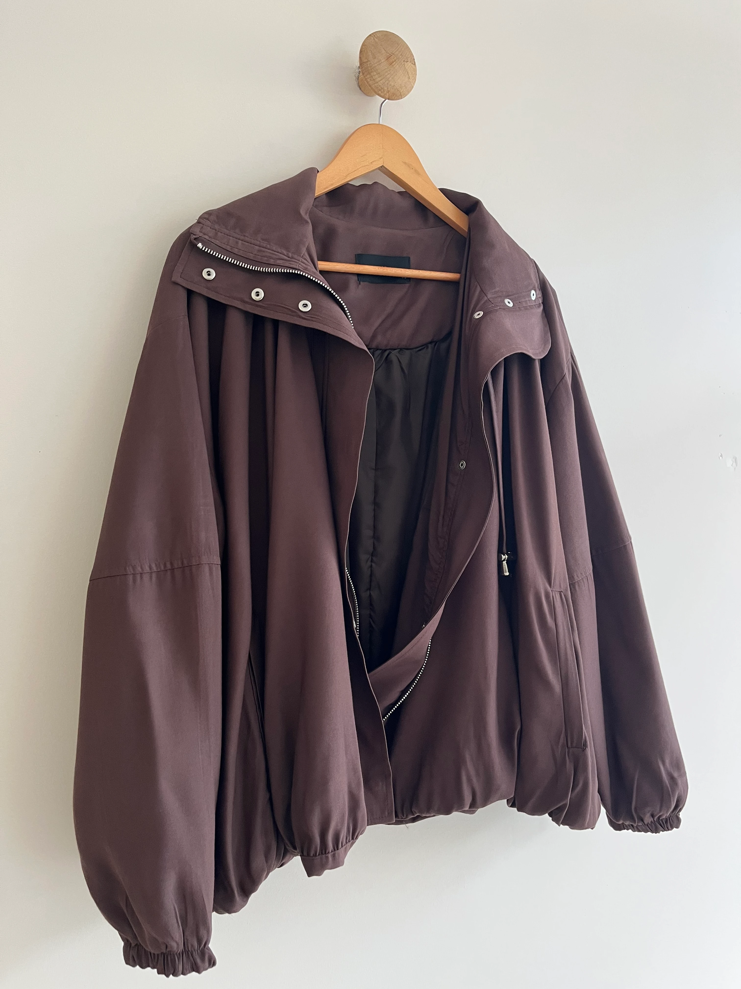 Oversize Bomber Astarlı Ceket