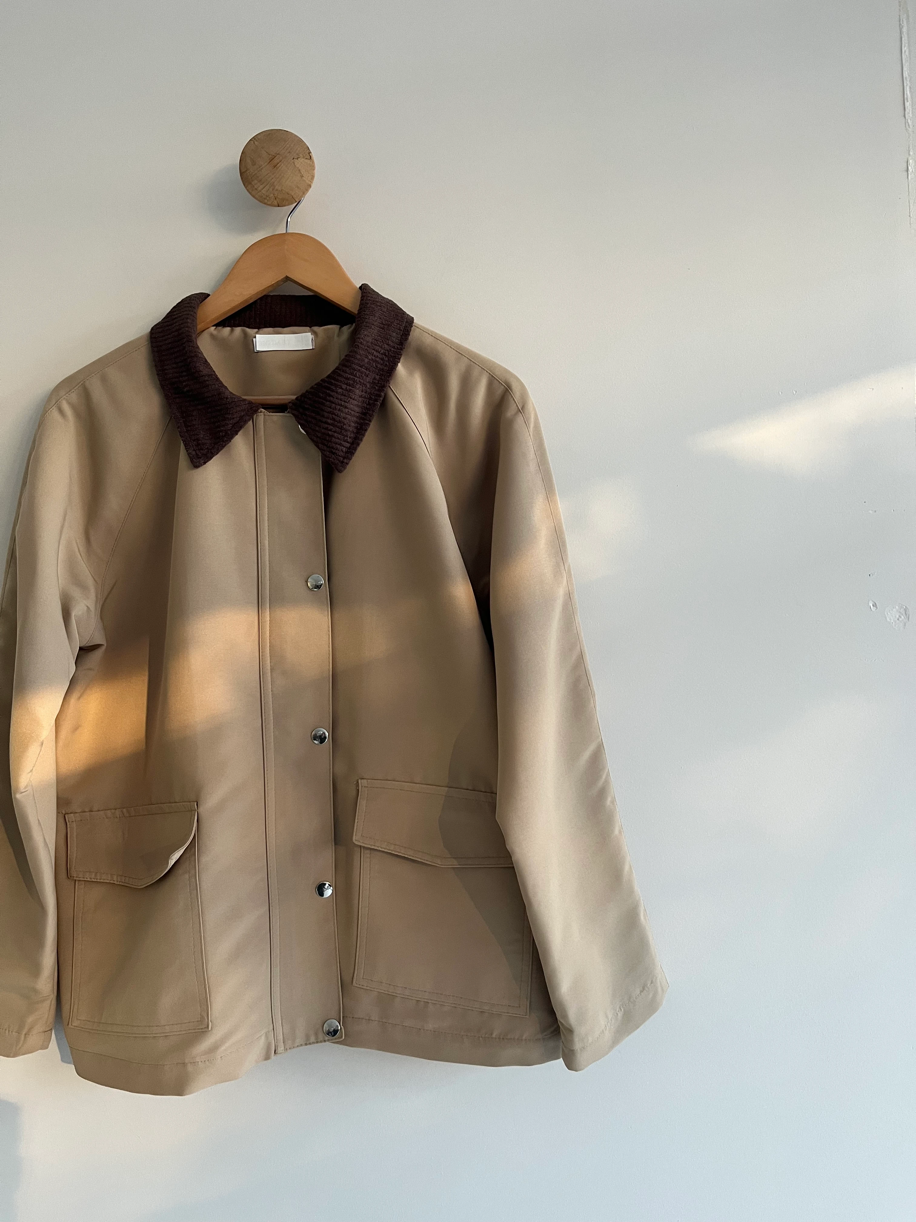 Kadife Yakalı Astarlı Ceket