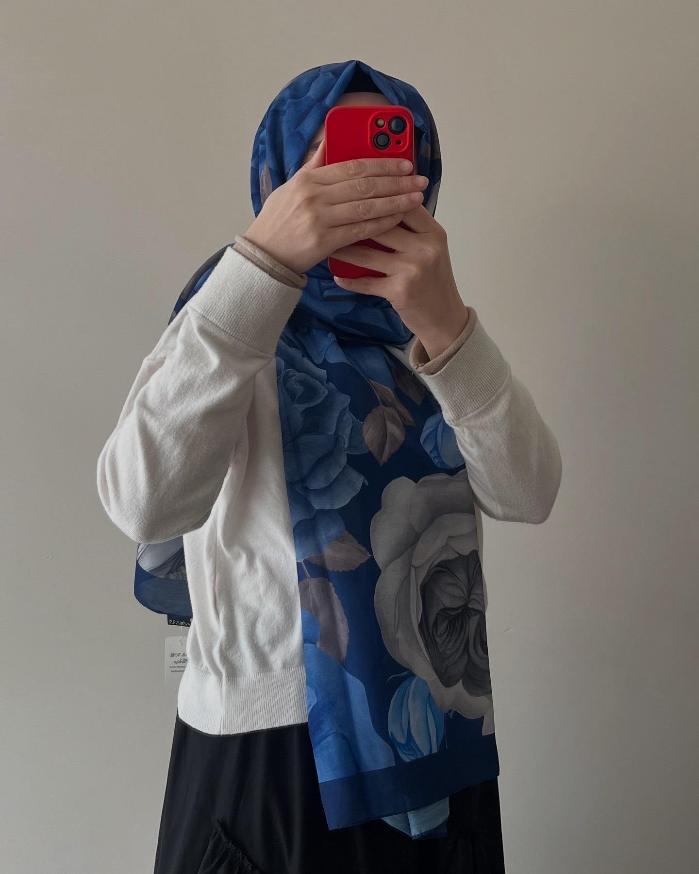 Gül Desenli Soft Şal