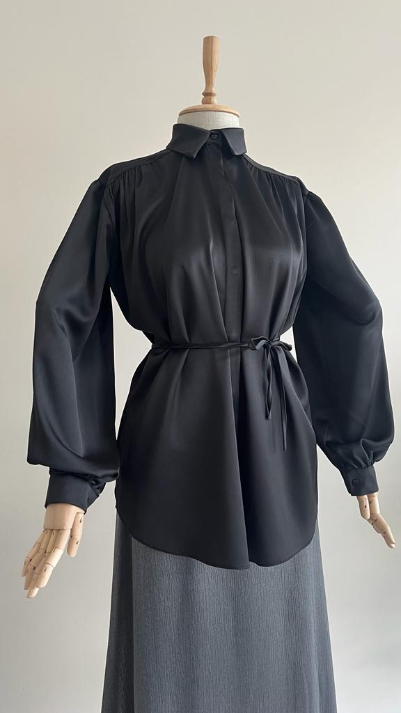 Robalı Saten Gömlek