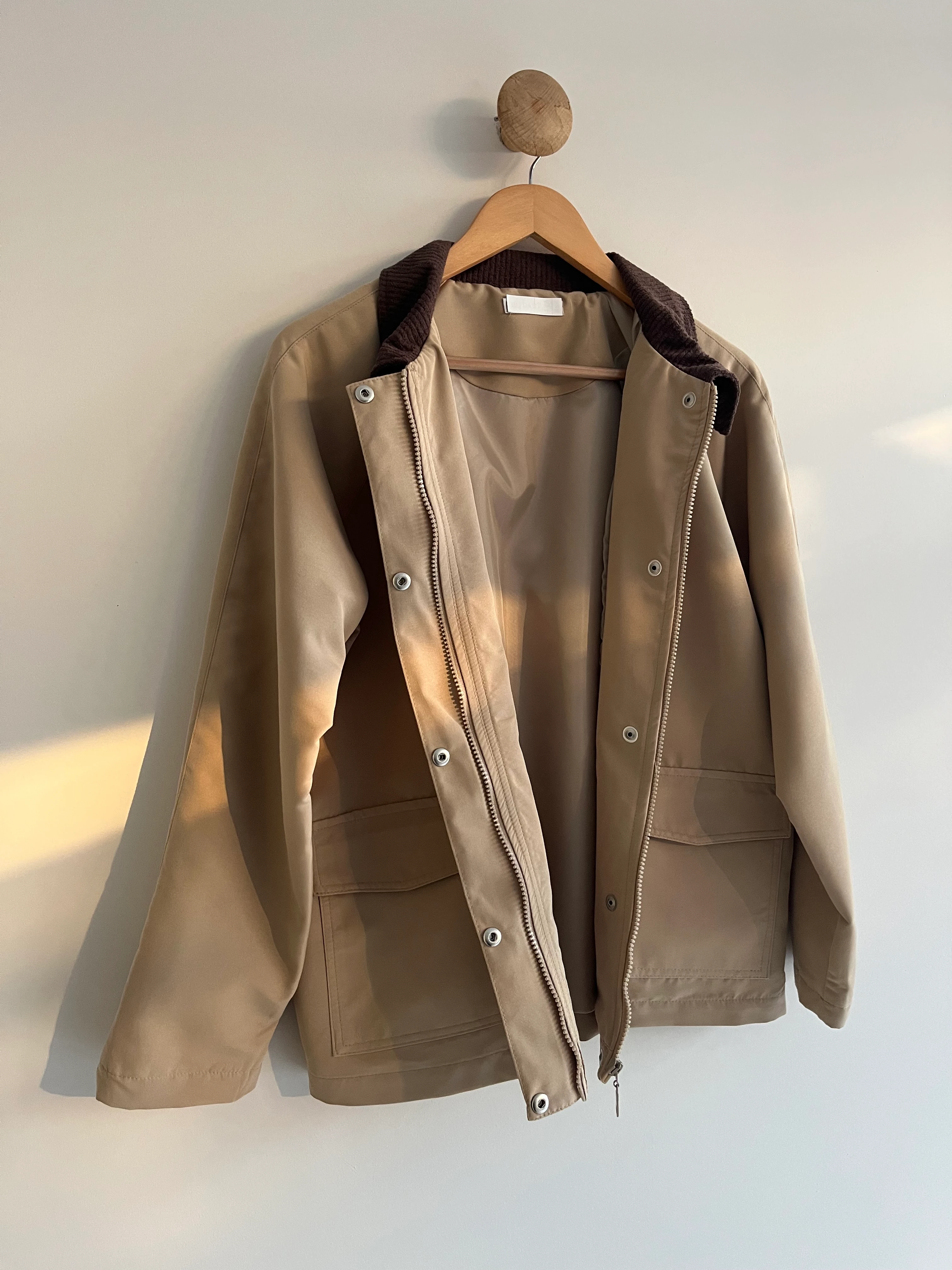 Kadife Yakalı Astarlı Ceket