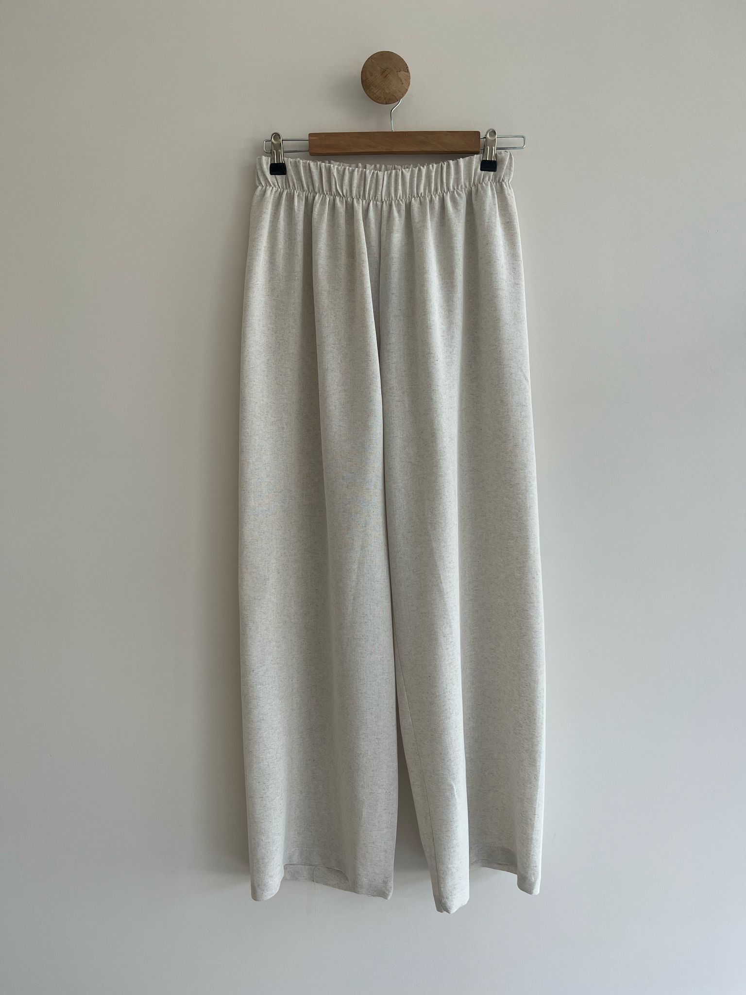Wide Leg Linen Trousers