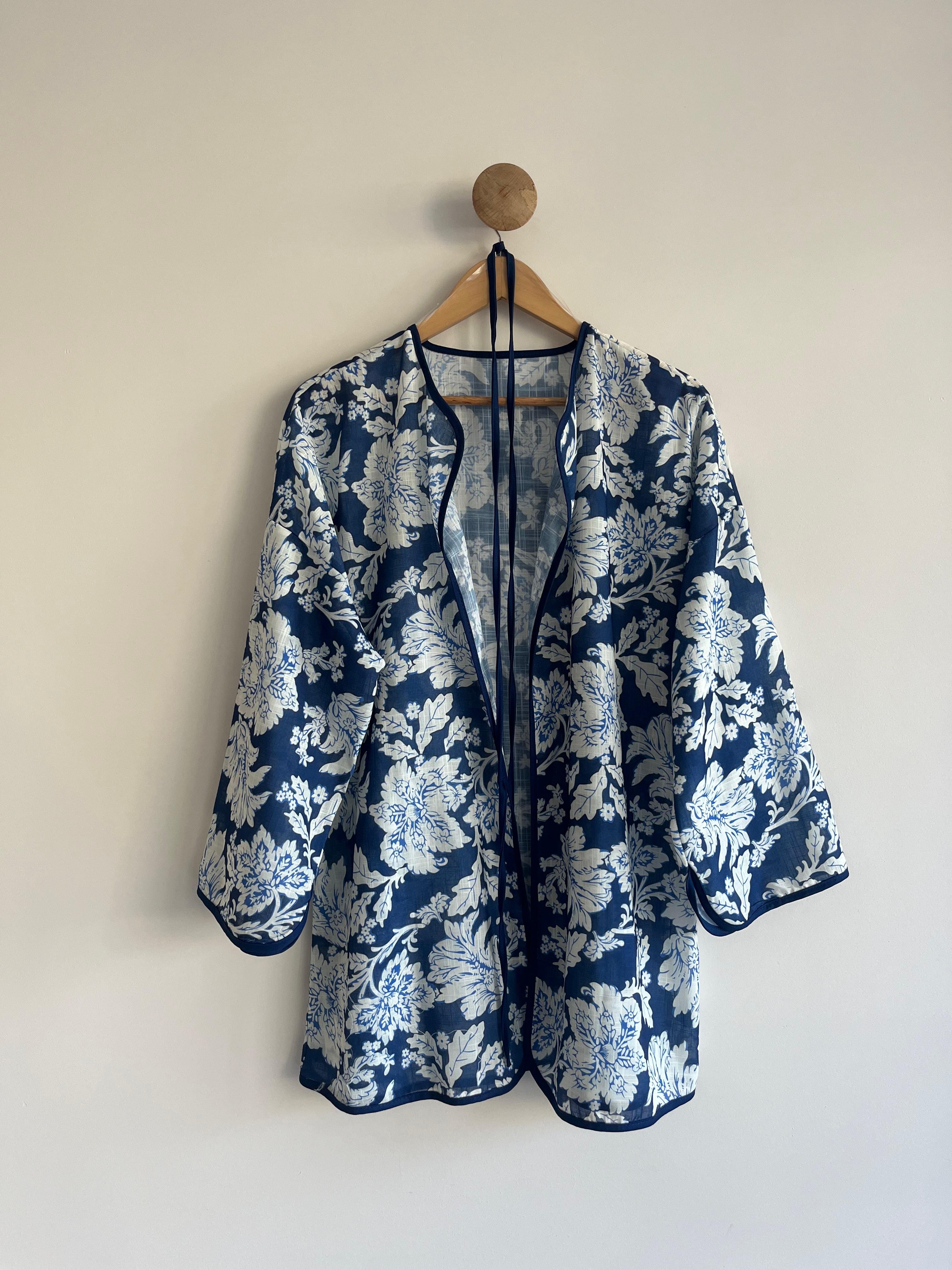Patterned Linen Kimono