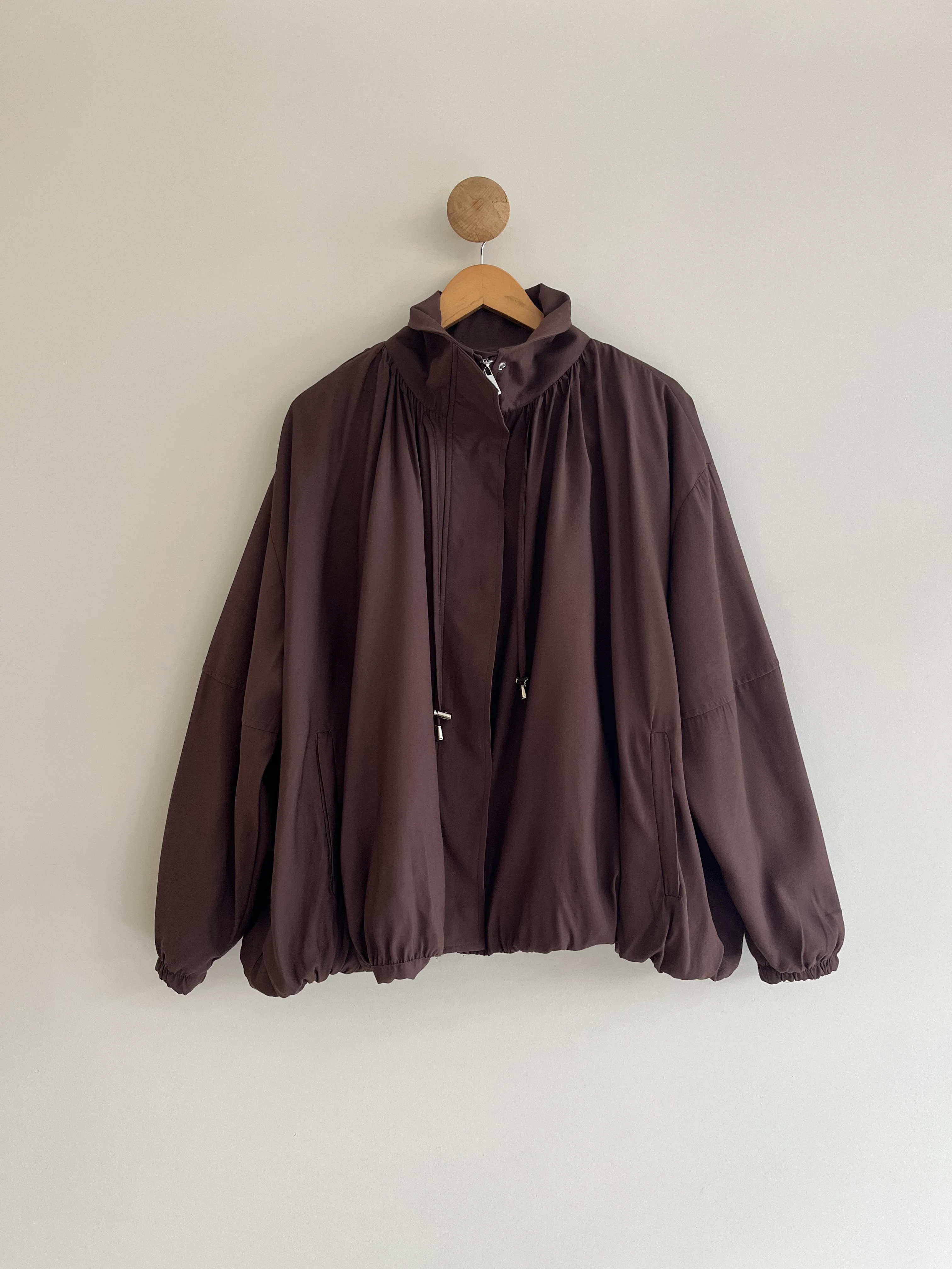 Oversize Bomber Astarlı Ceket