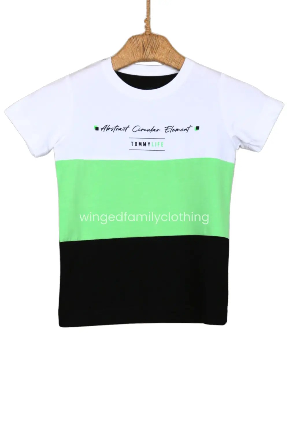 O Yaka Standart Kalıp Baskılı Erkek Çocuk T-Shirt - TYLE32