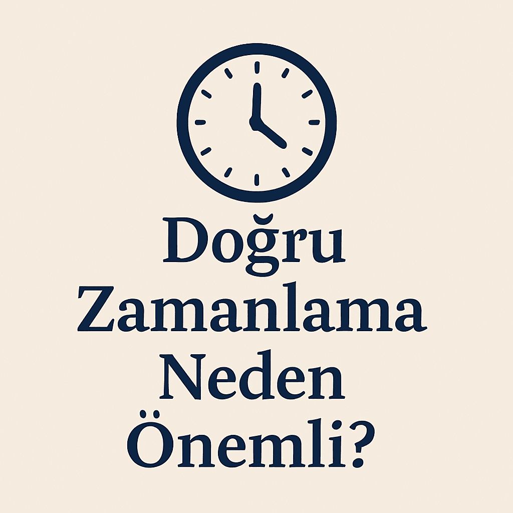 Doğru zamanlama neden önemli?