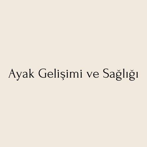 Ayak Gelişimi ve Sağlığı
