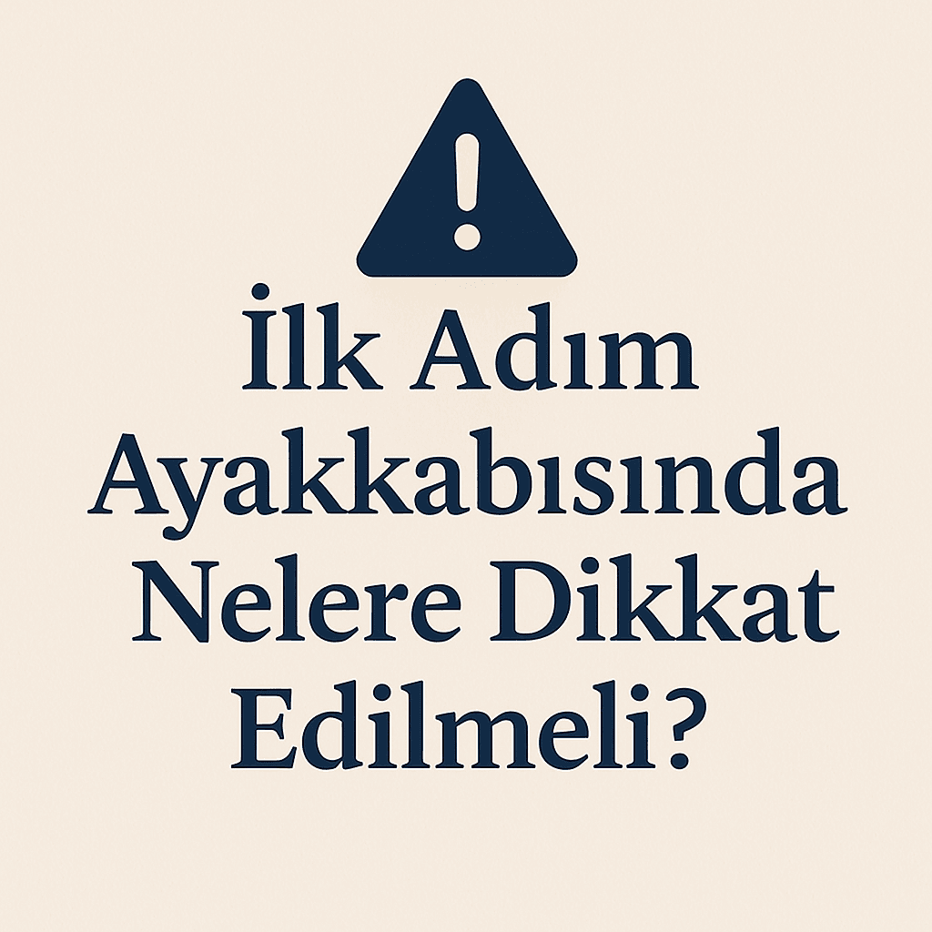 İlk adım ayakkabısında nelere dikkat edilmeli?