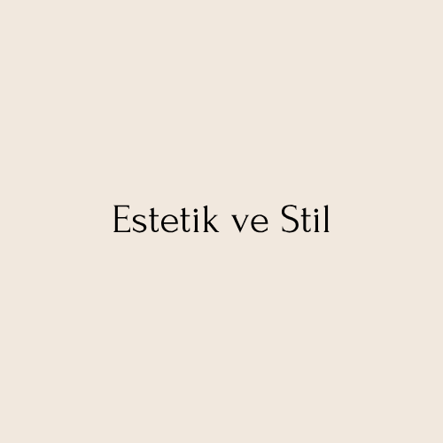 Estetik ve Stil