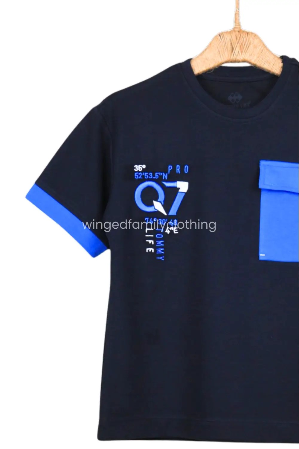 O Yaka Oversize Cep Detaylı Erkek Çocuk T-Shirt - TYLE30